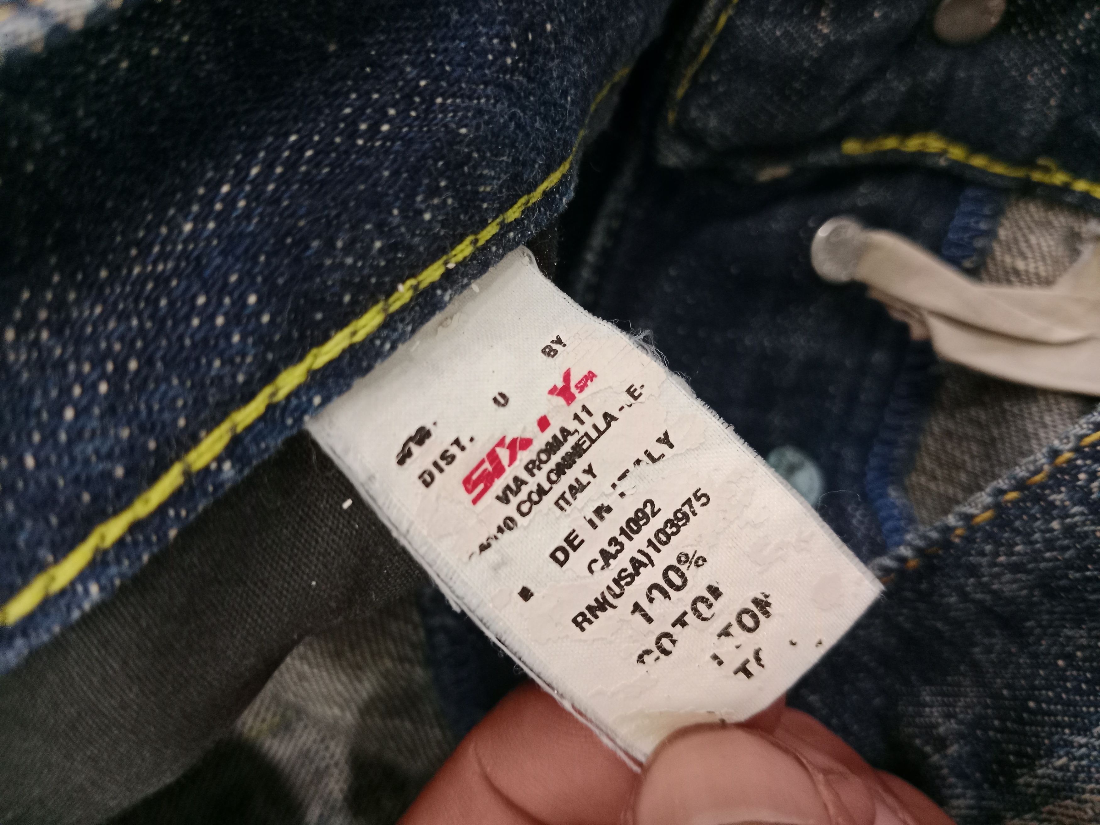 Energie ENERGIE Distressed Jean's Blue Denim Fly Button Size US 33 - 13 Thumbnail