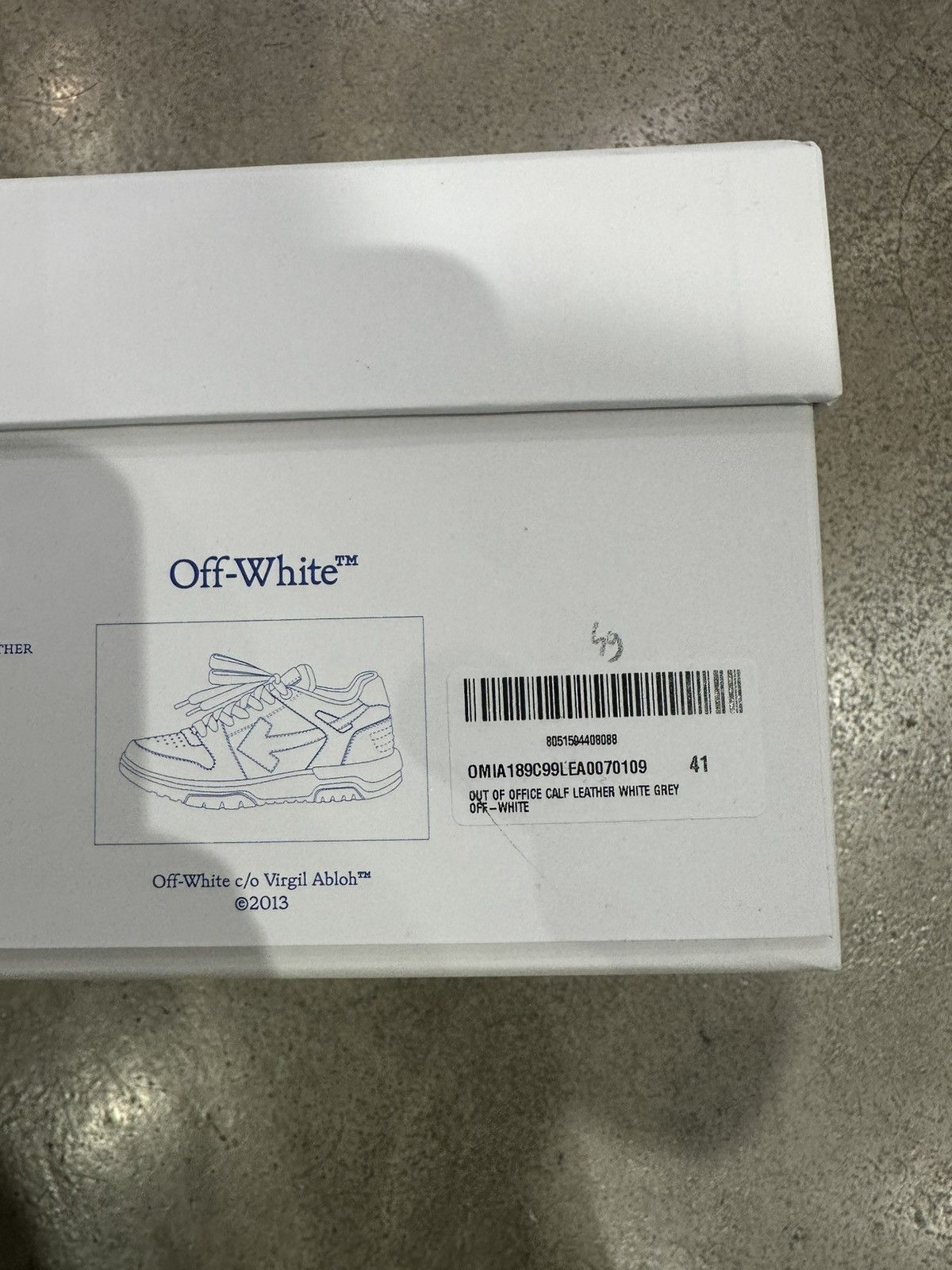 Off-White OFF-WHITE - Out of Office White Grey Sneakers Size US 8 / EU 41 - 7 Thumbnail