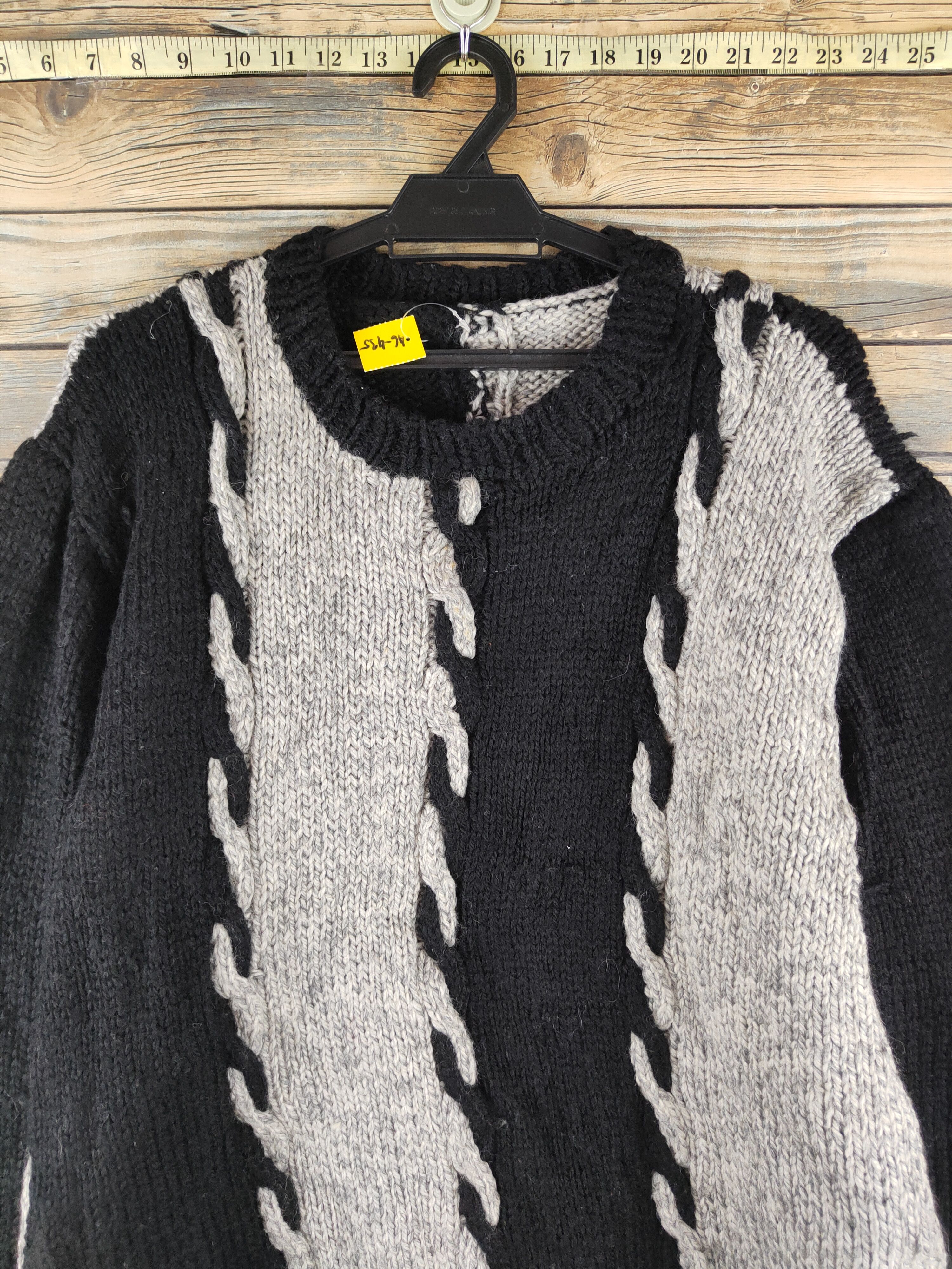 Japanese Brand DL Japanese Brand Black Gray Knitwear Sweatshirts #46-435 Size US L / EU 52-54 / 3 - 2 Thumbnail