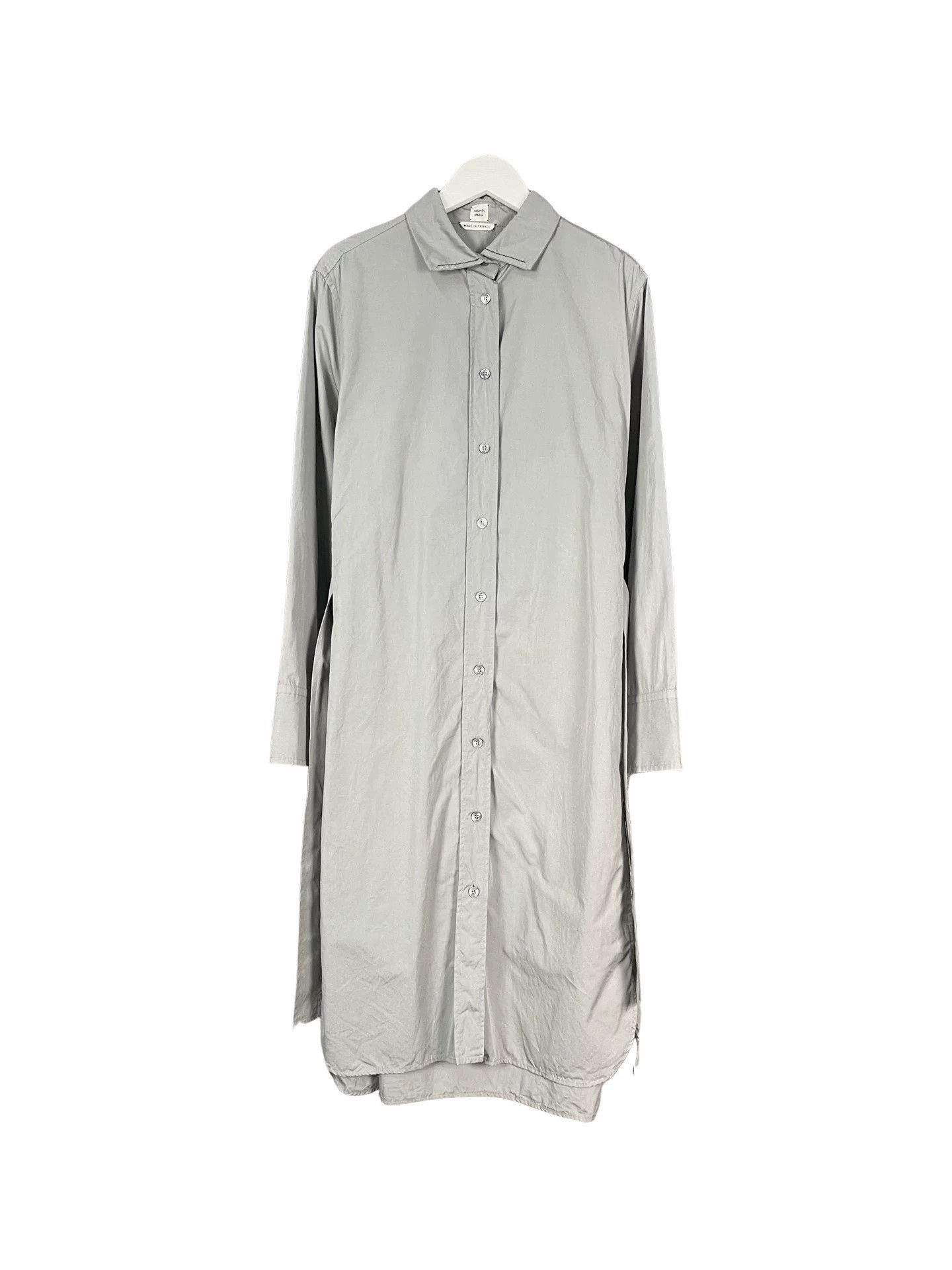 Hermes Hermès Gray Shirt Coat Size 34 Size XS / US 0-2 / IT 36-38 - 1 Thumbnail