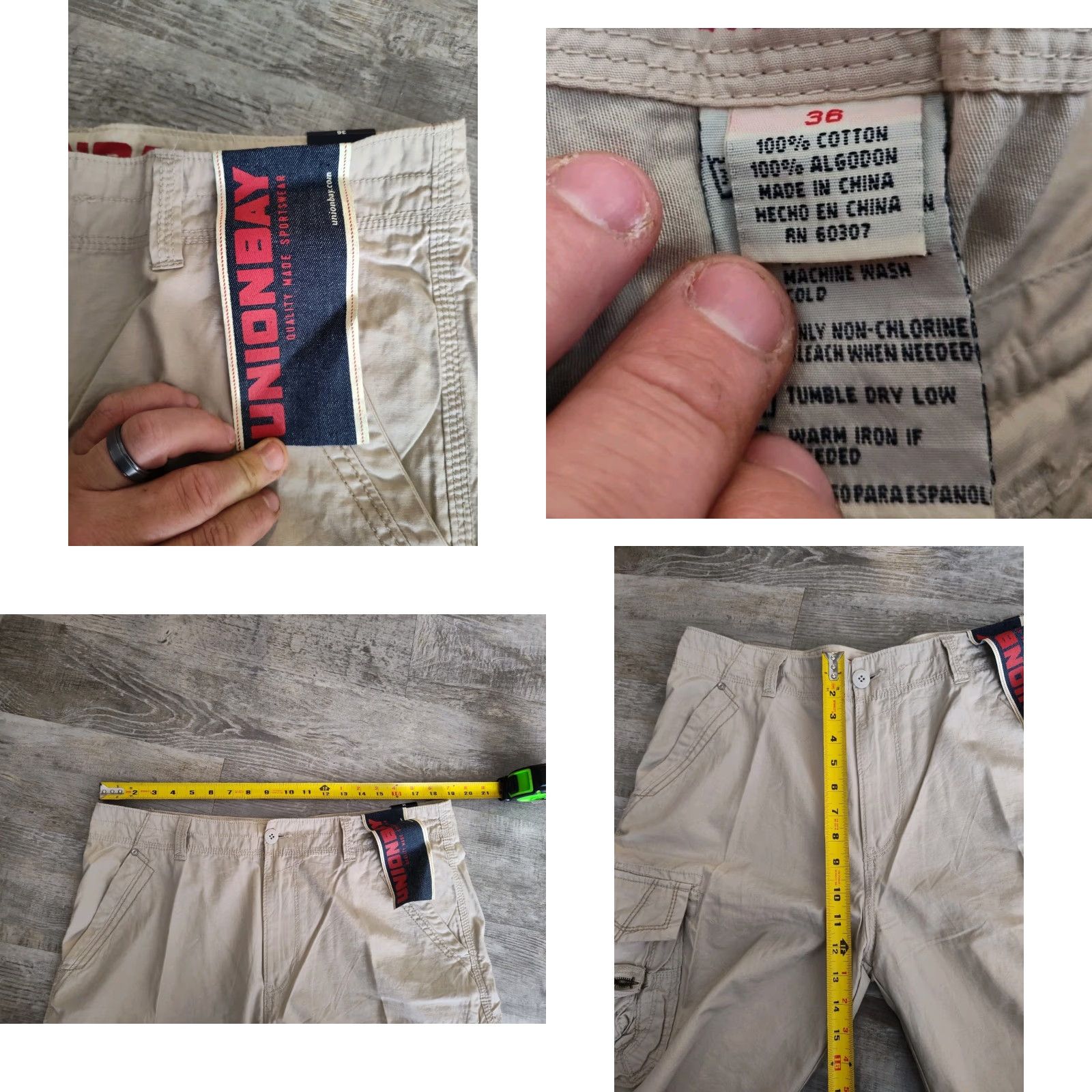 Vintage NWT Deadstock Y2K Unionbay Cargo Utility Tactical Shorts Khaki Mens Size 36 NEW Size US 36 / EU 52 - 8 Thumbnail