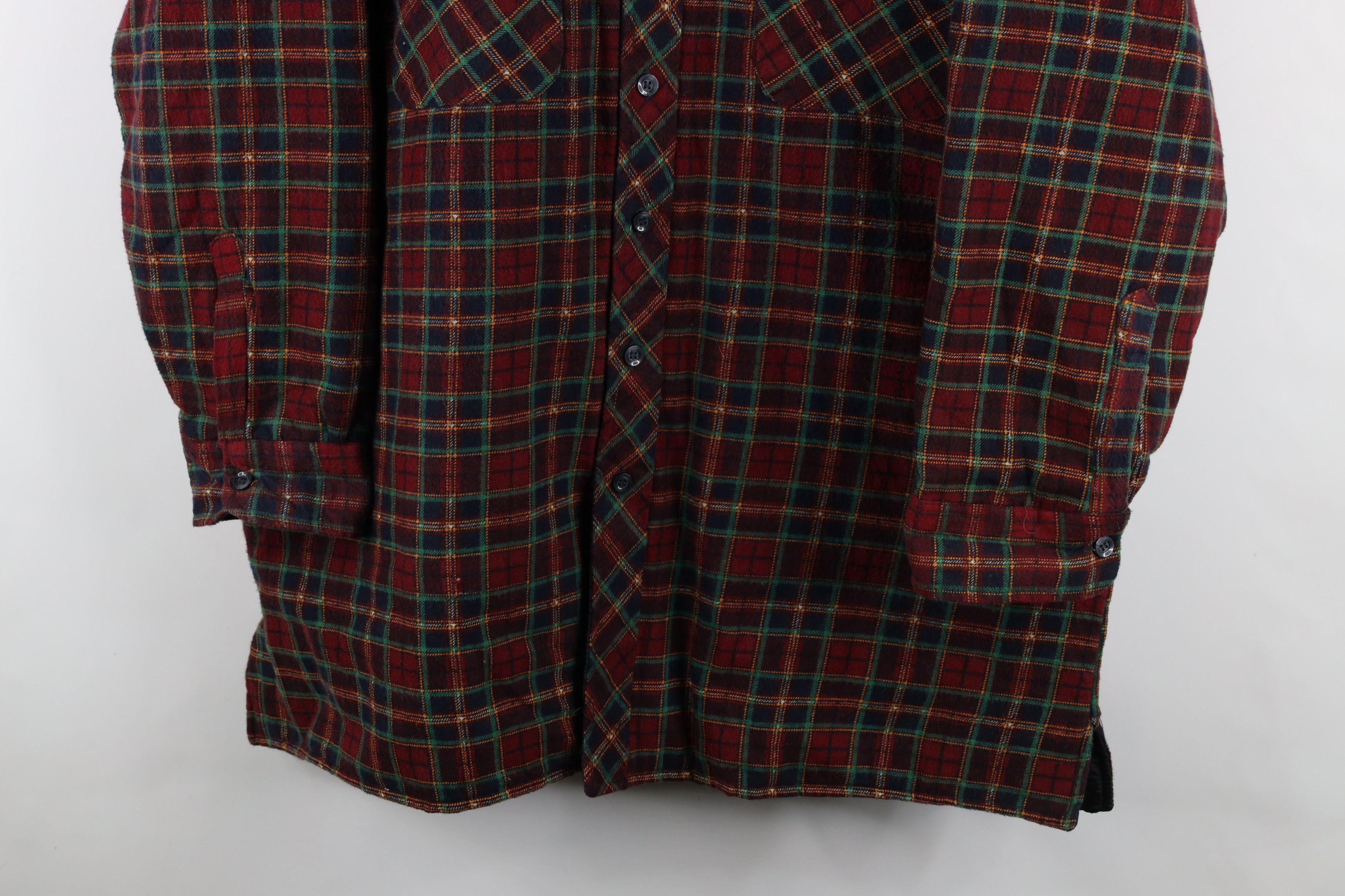 Vintage Vintage 90s Streetwear Flannel Button Shirt Jacket Jac Shirt Size US XXL / EU 58 / 5 - 3 Thumbnail