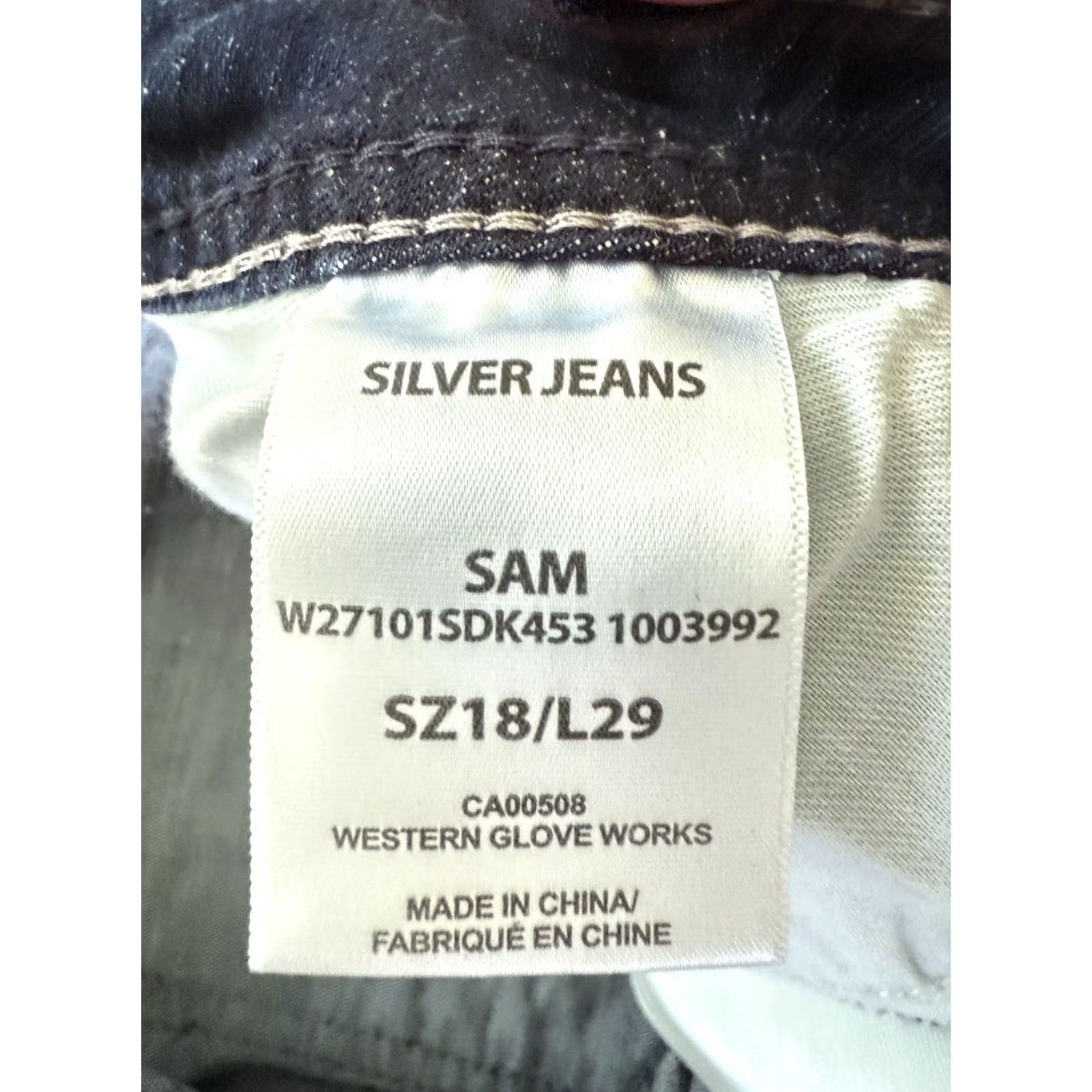Silver Jeans Co. Silver Jeans Sam Relaxed Straight Leg Jeans Womens 18/29 Blue Denim Mom Core Weekend Size 40" / US 18 - 3 Thumbnail