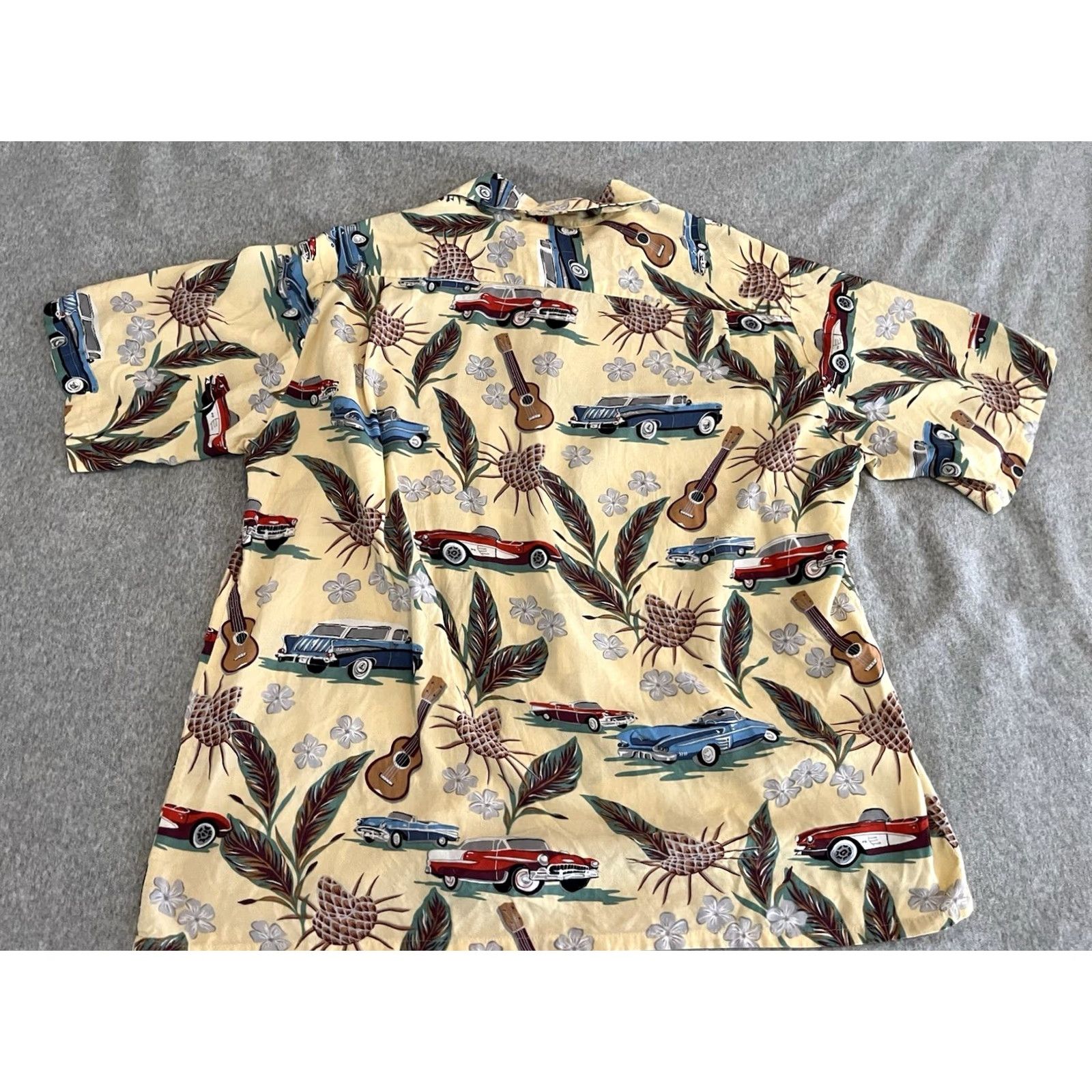 Reyn Spooner Reyn Spooner Hawaiian Shirt Cars Music Multicolor Beach Short Sleeve Collared Button Mens Large Size US L / EU 52-54 / 3 - 7 Thumbnail
