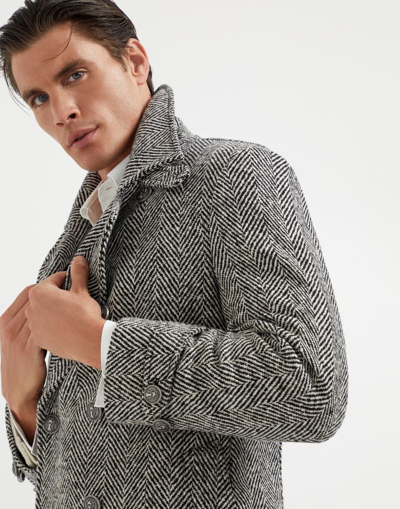 Brunello Cucinelli o1w1db10825 Overcoat in Grey Size US L / EU 52-54 / 3 - 2 Thumbnail