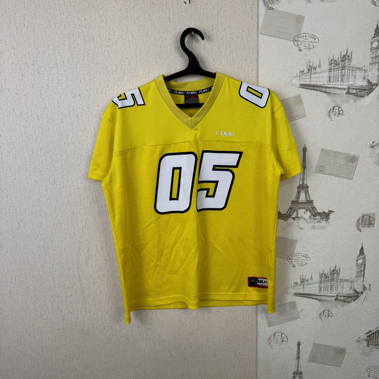 FUBU 05 イエロー ユニフォーム(練習着) サイズ L Vintage 90's Fubu #05 XL Jersey Blue White And Yellow HTF | eBay