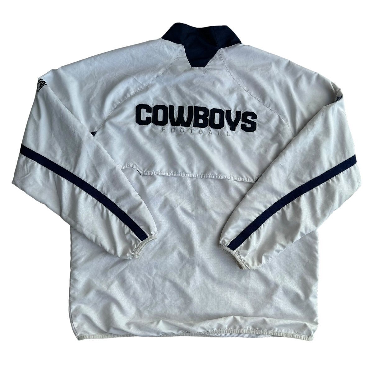 NFL × Reebok × Vintage Early 2000s Dallas Cowboys Reebok Lightweight Jacket 1/4 Zip Size US XL / EU 56 / 4 - 2 Thumbnail