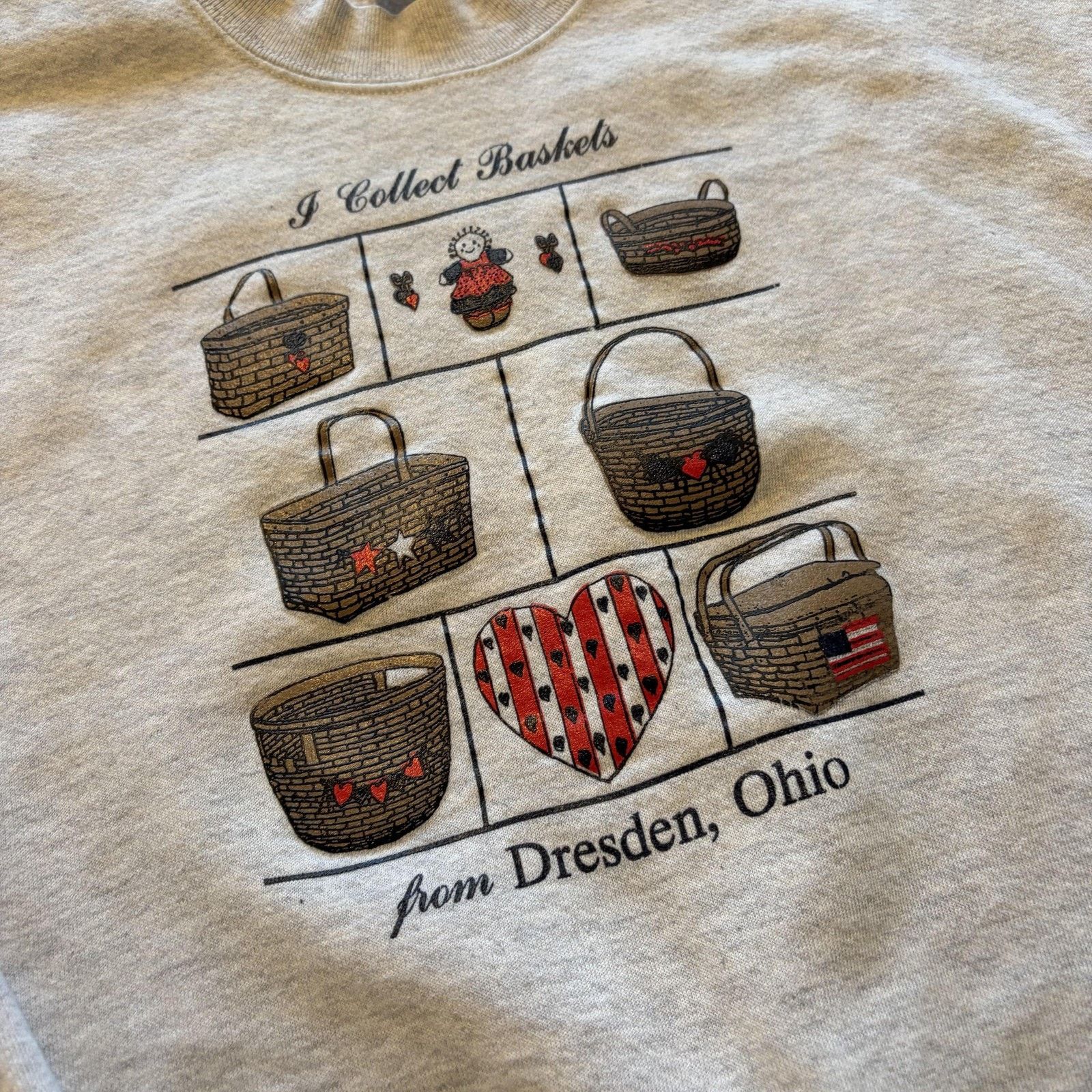 Jerzees Vtg Jerzees Sweatshirt XL I Collect Baskets Dresden Ohio USA Size US XL / EU 56 / 4 - 4 Thumbnail