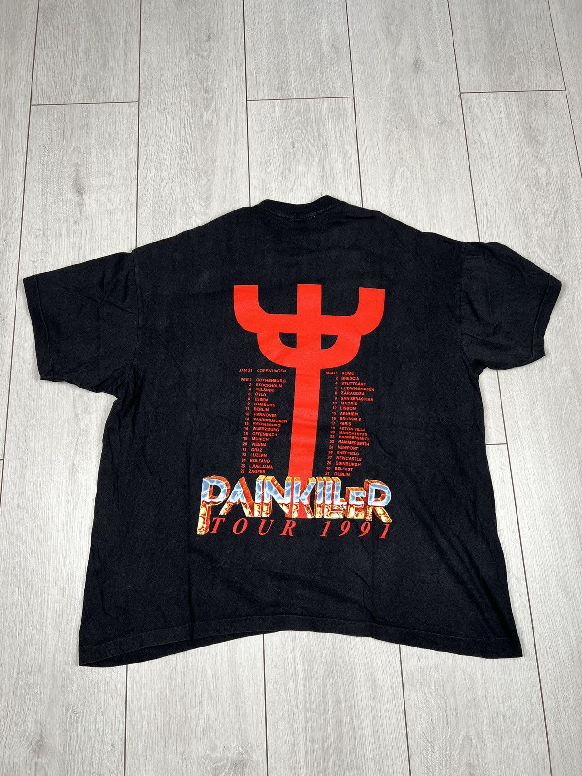 Judas Priest Tshirt vintage Judas Priest Painkiller Tour 1991 original Size US M / EU 48-50 / 2 - 4 Thumbnail