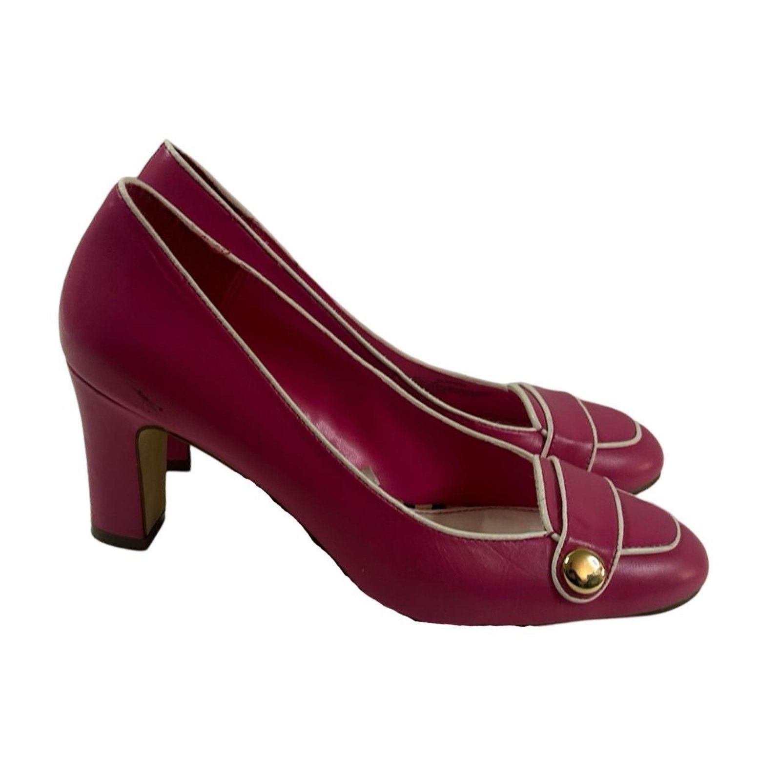 Merona Y2k loafer heels office siren sz 6.5 pink by merona Size US 6.5 / IT 36.5 - 4 Thumbnail