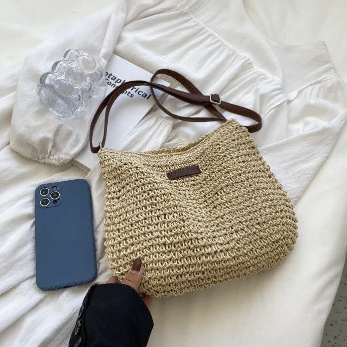 Other Crossbody Messenger Shoulder Beach Holiday Straw Bag Size ONE SIZE - 5 Thumbnail