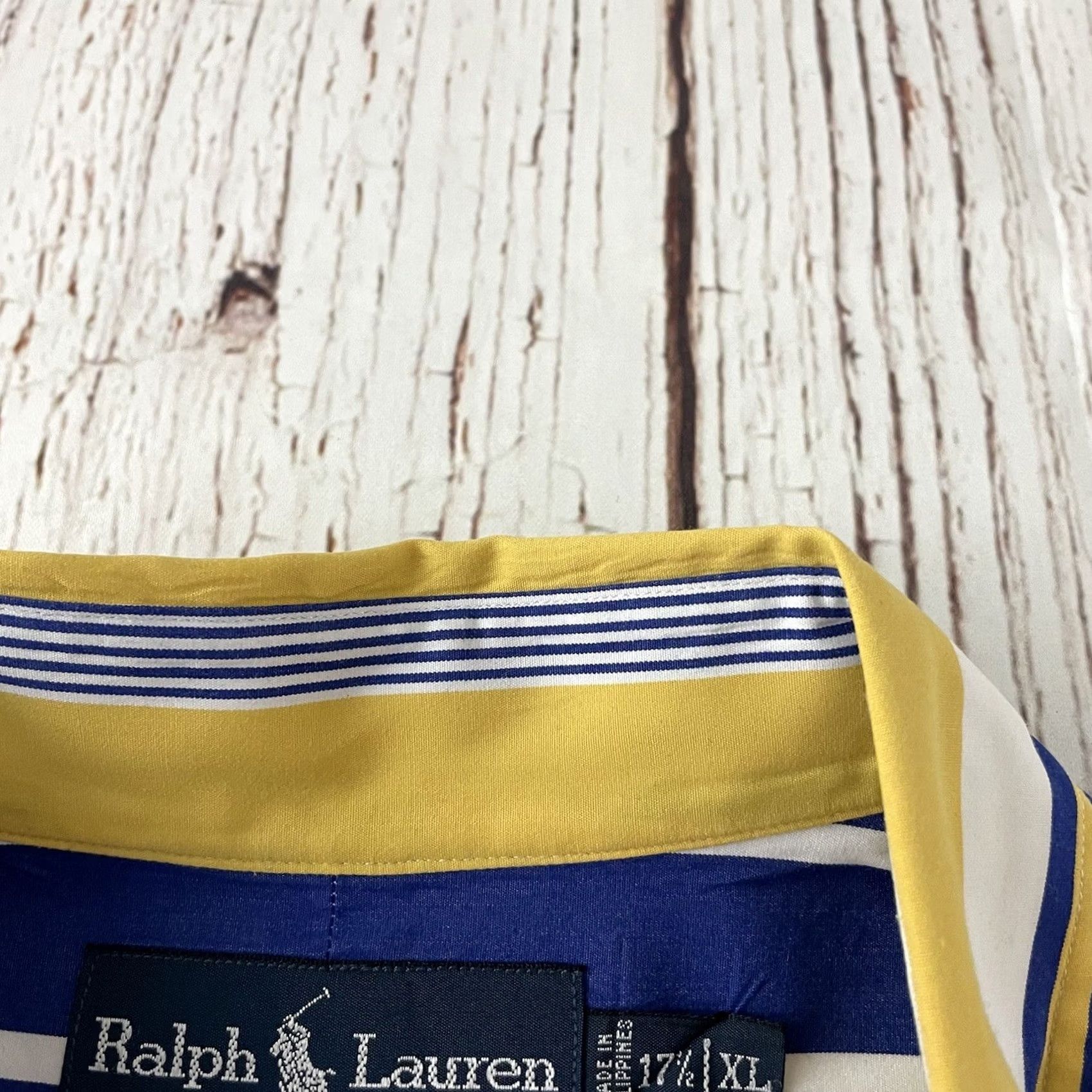Polo Ralph Lauren VINTAGE Polo Ralph Lauren Striped Button-Up Shirt Mens XL Size US XL / EU 56 / 4 - 3 Thumbnail