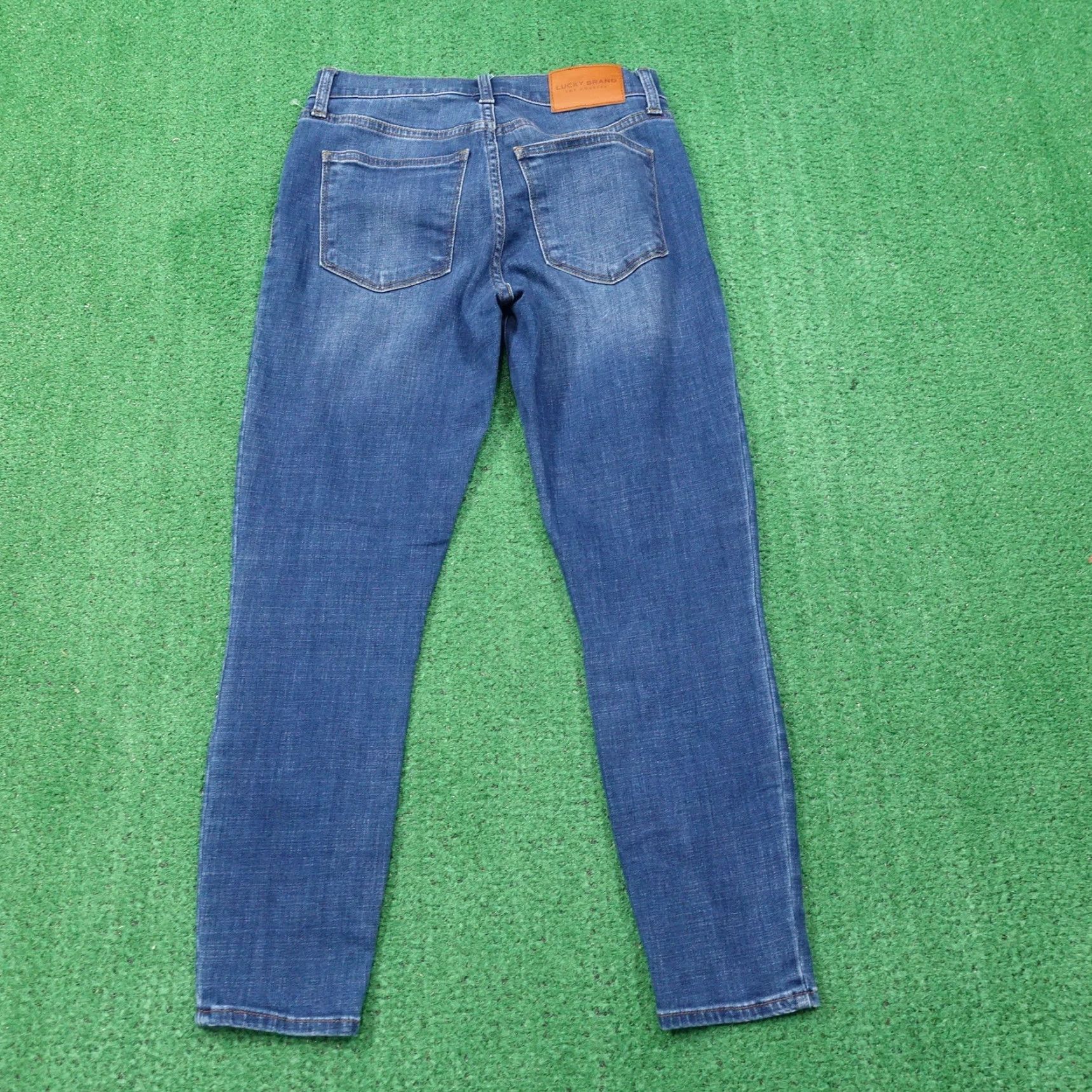 Lucky Brand Lucky Brand Jeans Womens 4 27 Blue Mid Rise Crop Ava Stretch Denim Skinny -P2 Size 27" / US 4 / IT 40 - 4 Thumbnail