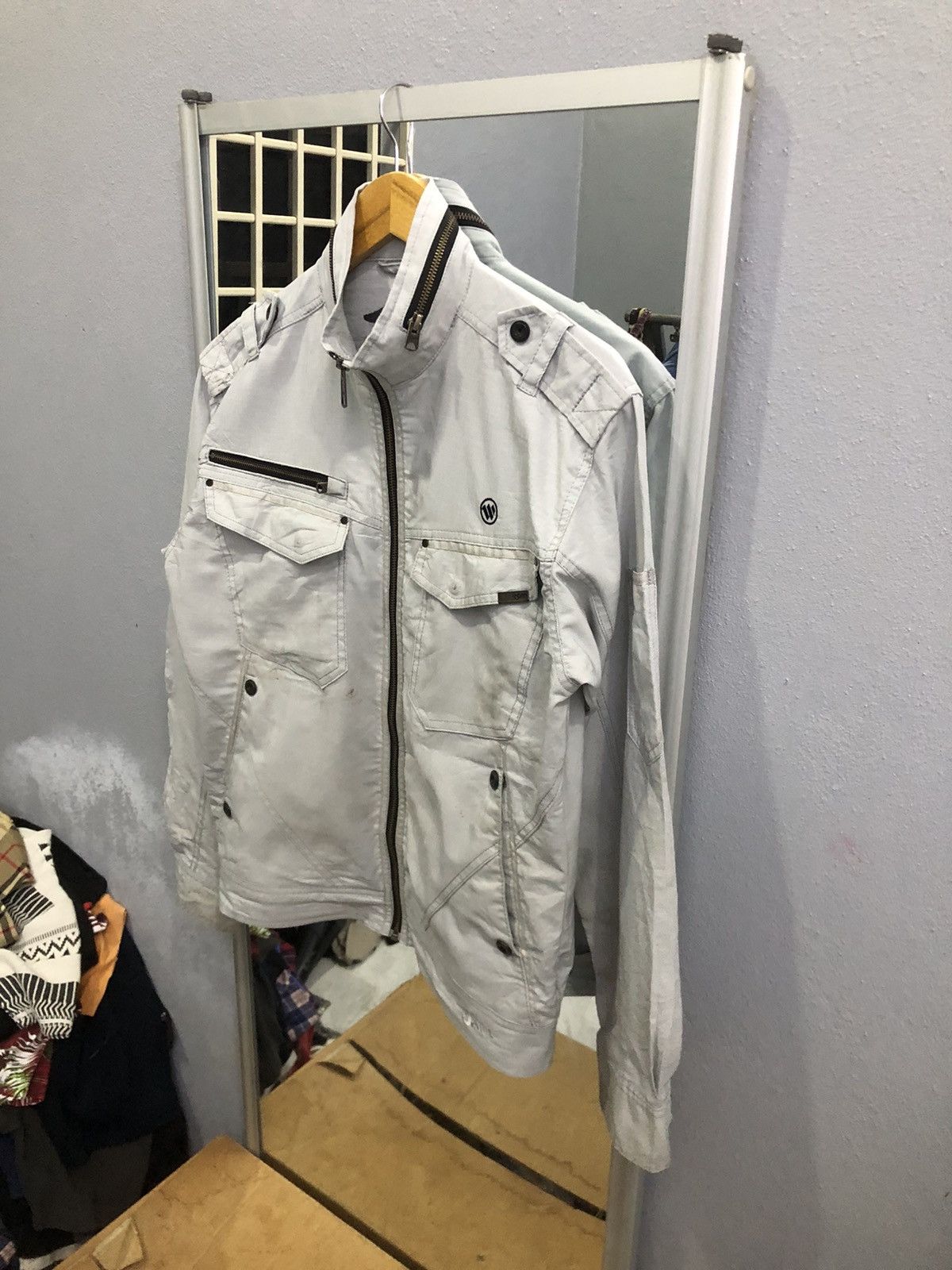 Japanese Brand Jawin Stretch Slim Workwear Jacket Size US M / EU 48-50 / 2 - 2 Thumbnail