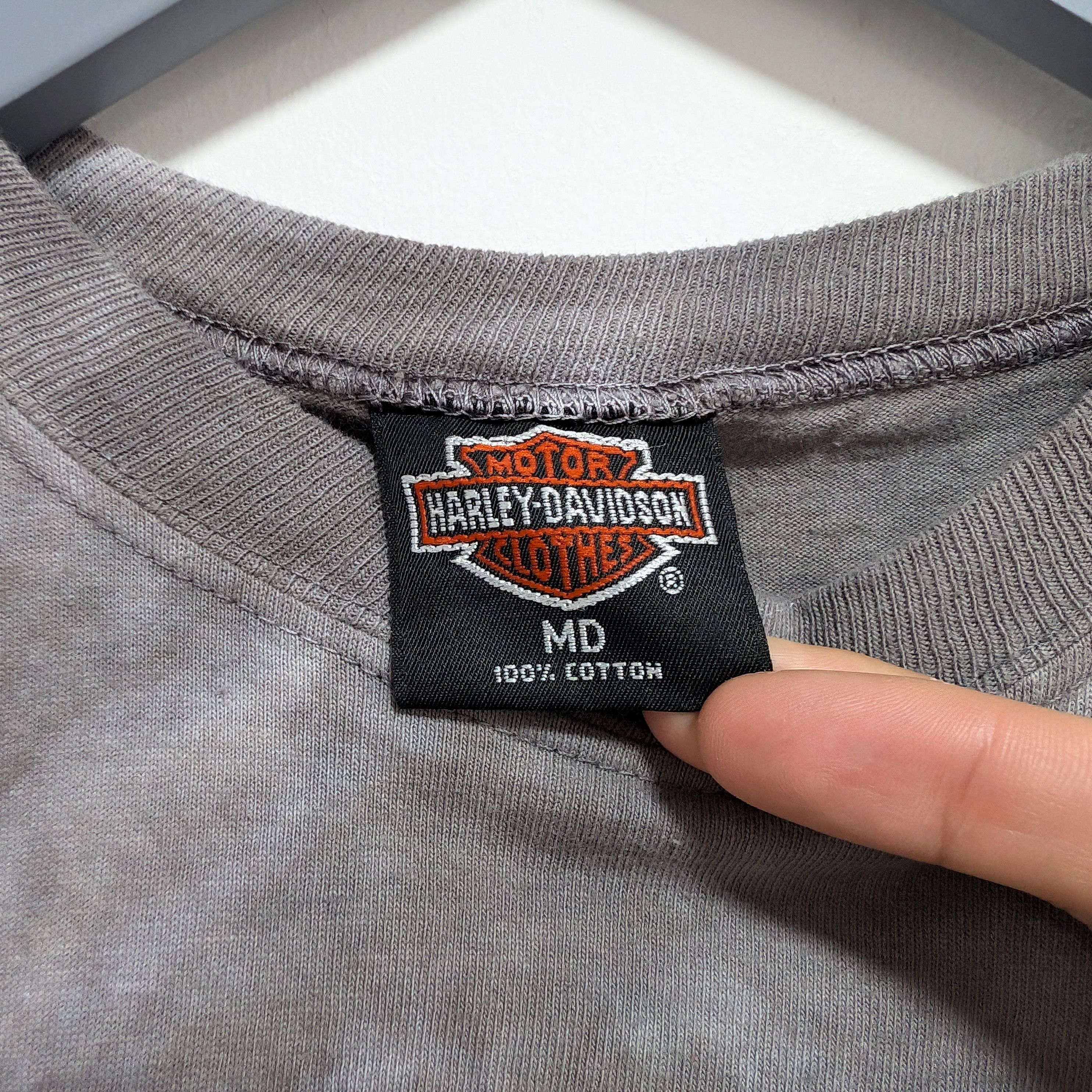 Harley Davidson × Vintage Vintage Harley Davidson Single Stitch Long Sleeve Size US M / EU 48-50 / 2 - 7 Thumbnail