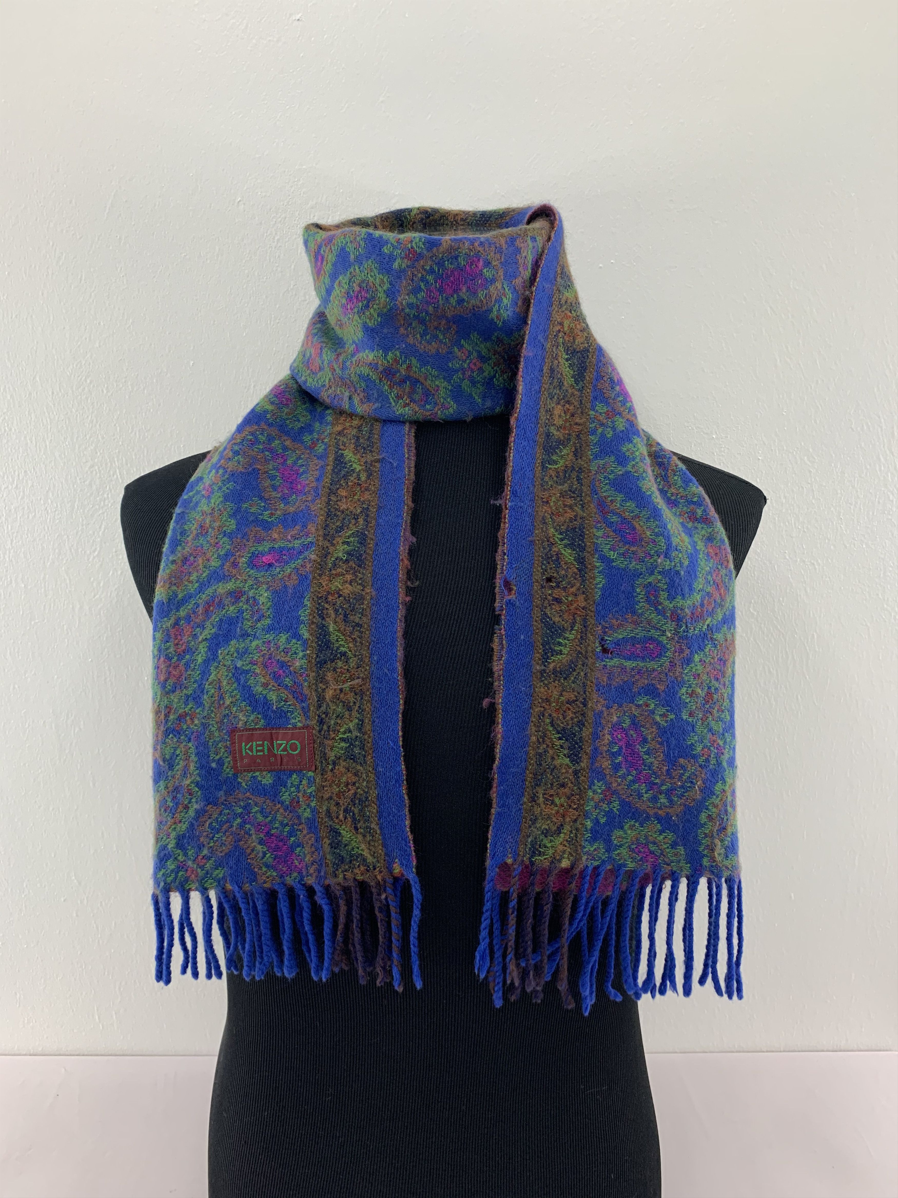 Kenzo Kenzo Scarf Wool Muffler Neck Wrap BL4237 Size ONE SIZE - 1 Thumbnail