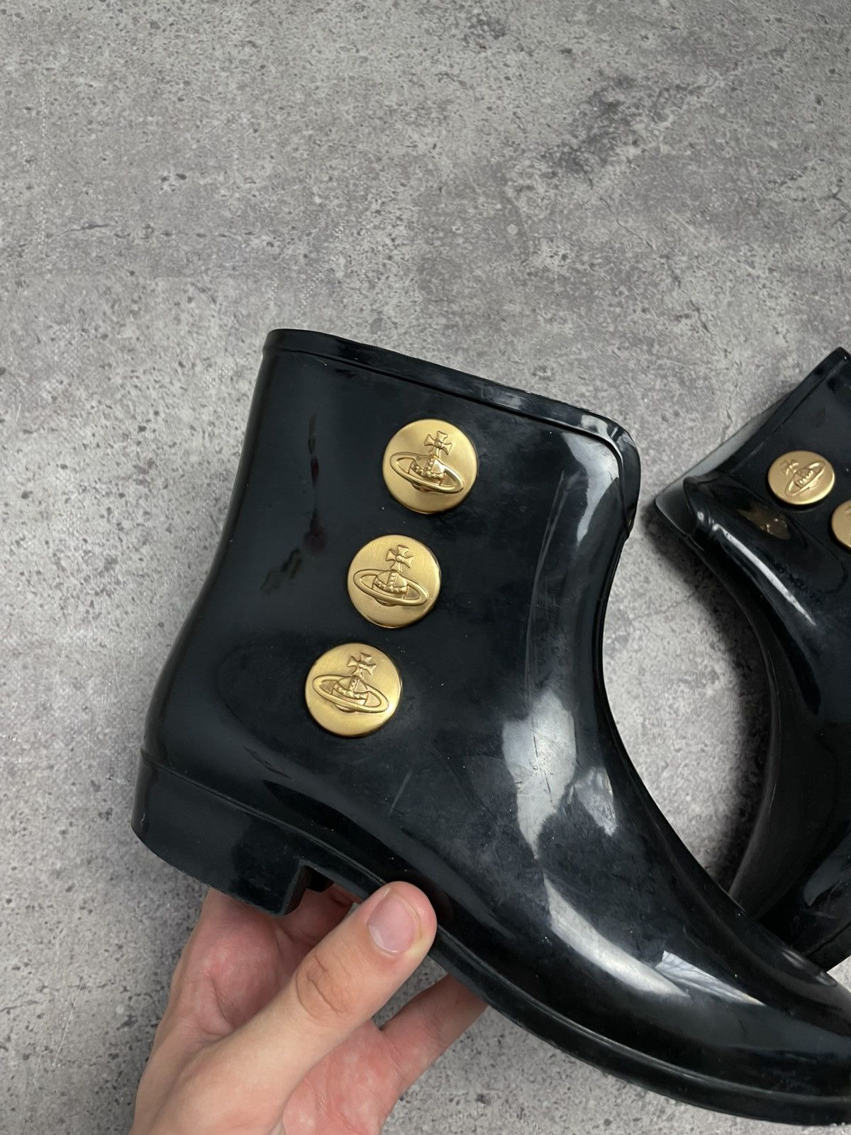 Melissa × Vivienne Westwood Vivienne Westwood Melissa Rubber Boots Size US 7 / IT 37 - 3 Thumbnail