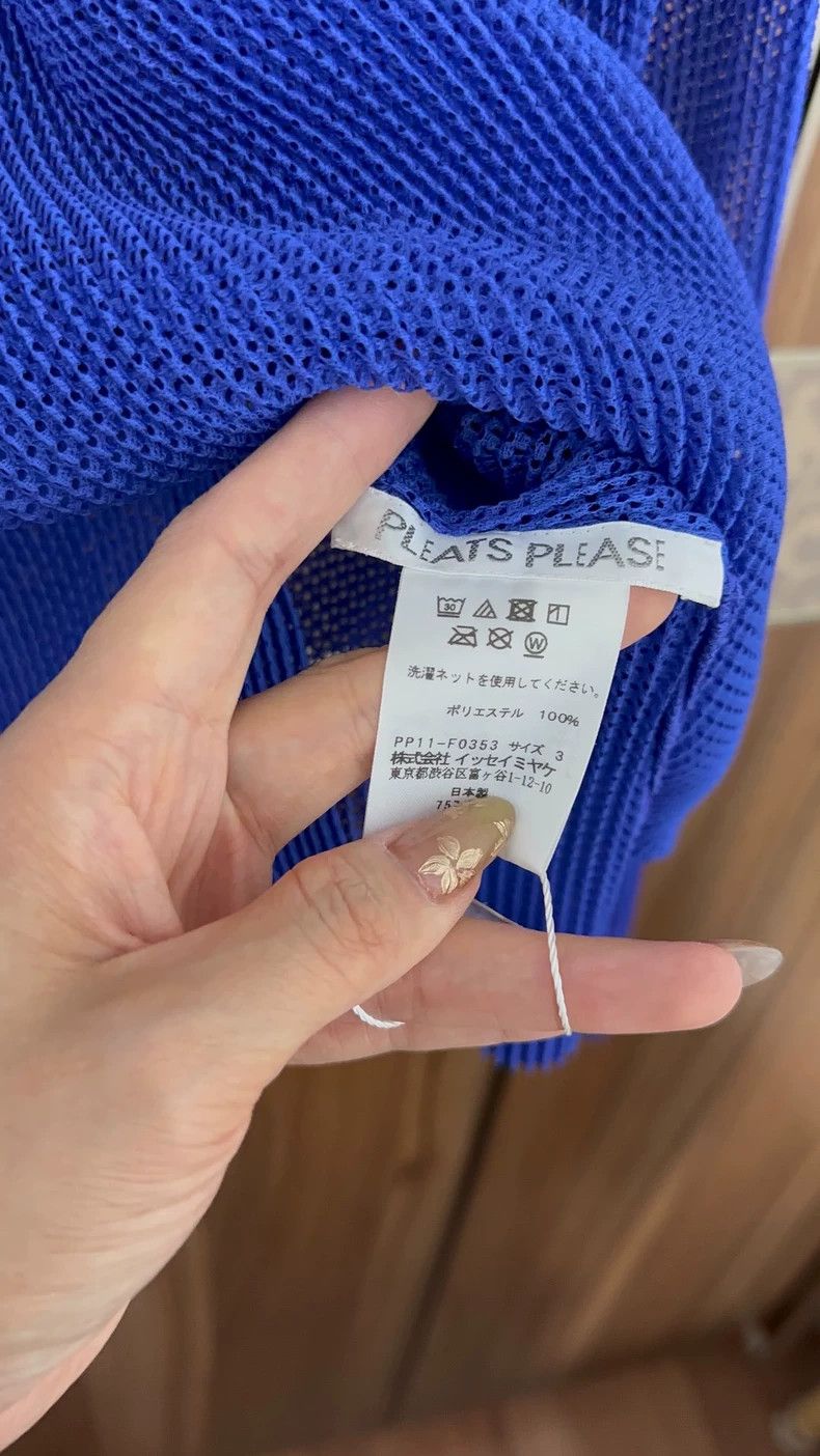 Issey Miyake issey miyake size:3 Blue pleated cardigan Size XXS / US 00 / IT 34 - 3 Thumbnail