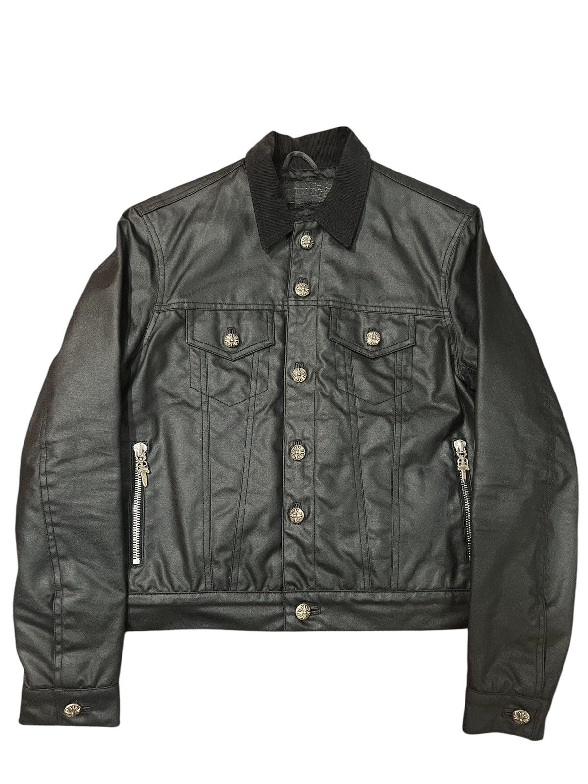 Chrome Hearts Chrome Hearts Waxed Motor Breath Jacket Size US S / EU 44-46 / 1 - 1 Thumbnail