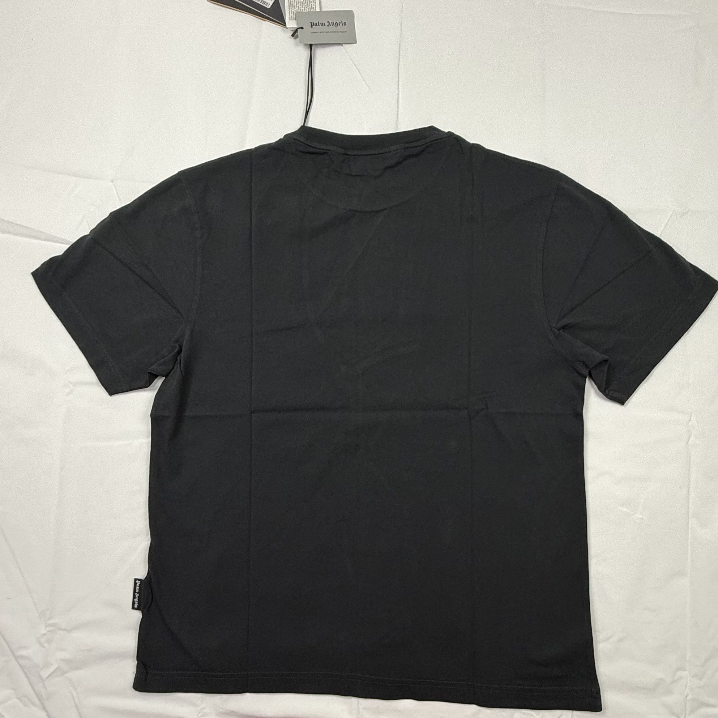 Palm Angels Palm Angels Mens LNY Slim Tee Black Graphic Logo T-Shirt Size US M / EU 48-50 / 2 - 2 Thumbnail