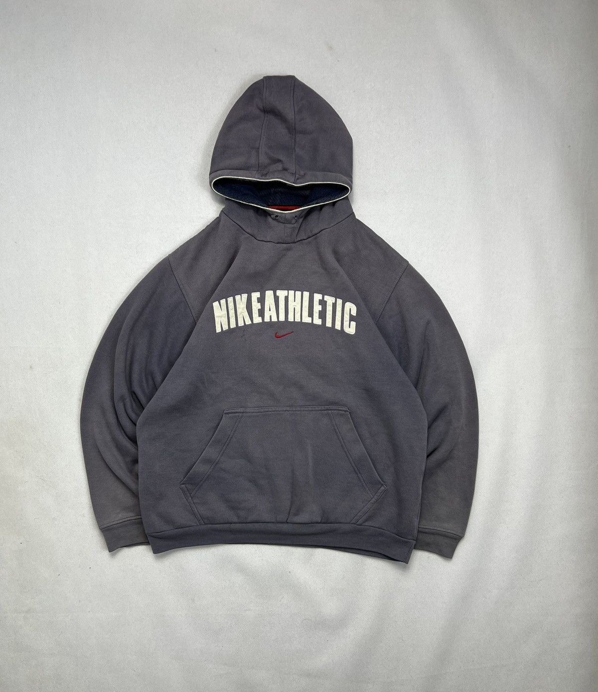Nike Hoodie Nike Athletic Spellout Center Logo Vintage 90’s Size US M / EU 48-50 / 2 - 1 Thumbnail