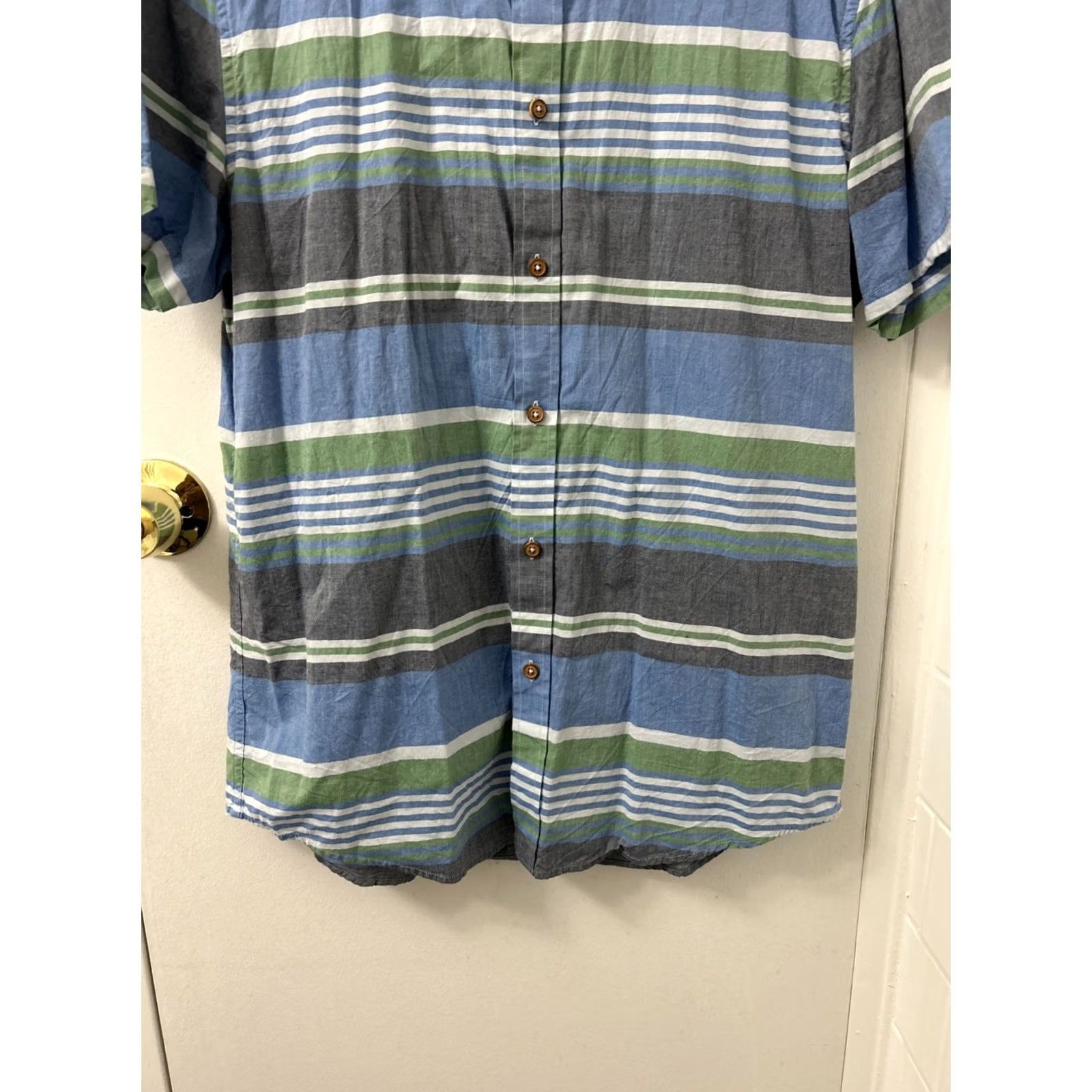 Vintage Ben Sherman Shirt Mens L Blue Oxford Striped Button-Down Short Sleeve Size US L / EU 52-54 / 3 - 3 Thumbnail