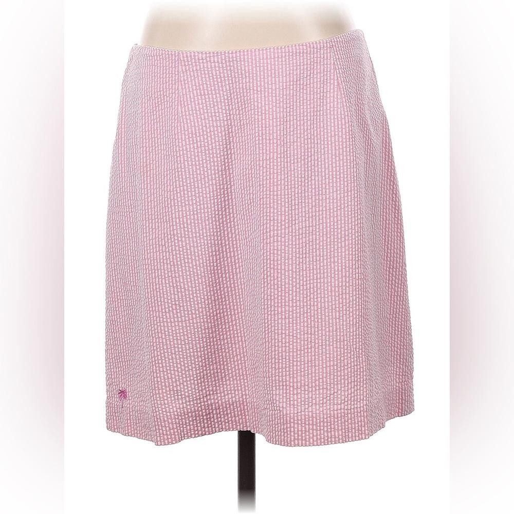 Designer Pink Striped Lily Pulitzer Skirt Size 27" / US 4 / IT 40 - 1 Thumbnail