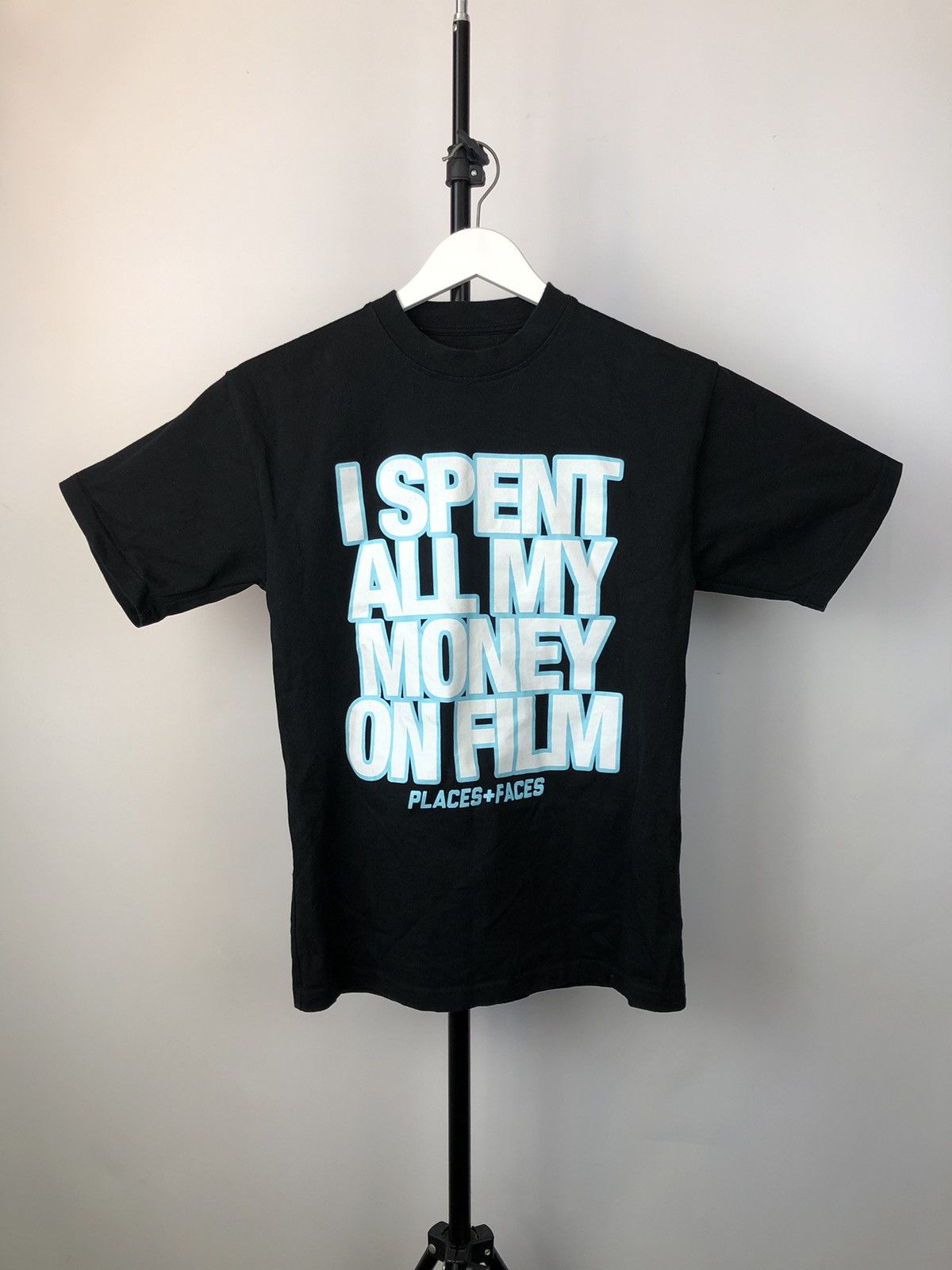 Places+Faces “I spent all my money on film” t shirt