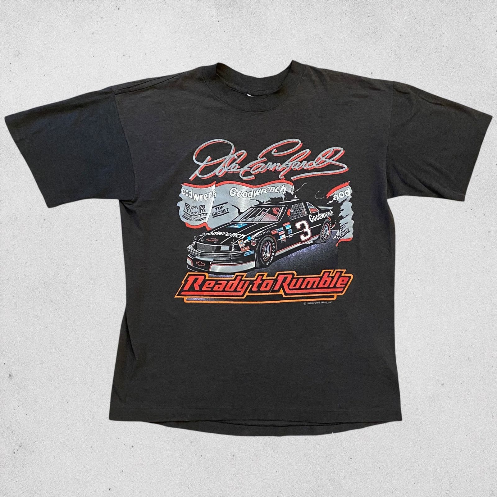 NASCAR × Vintage Vintage Dale Earnhardt Ready To Rumble 1989 Nascar T Shirt Size US L / EU 52-54 / 3 - 1 Thumbnail