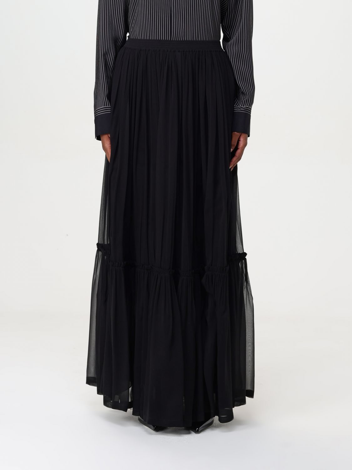 Saint Laurent Paris Saint Laurent Skirt Woman Black Size 26" / US 2 / IT 38 - 1 Thumbnail