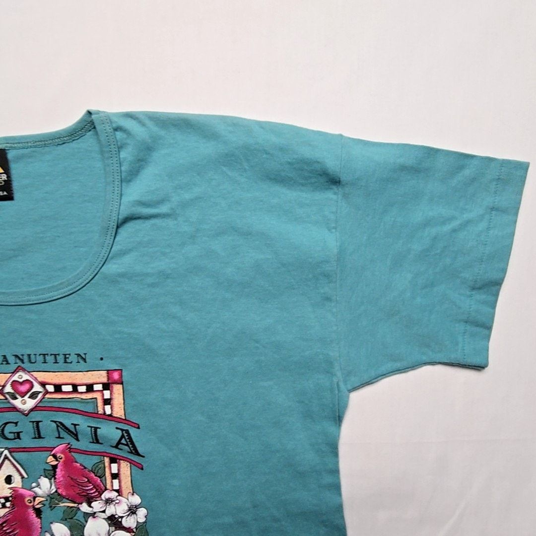 Vintage Vintage Virginia Tee Massanutten Teal Cardinal L Shirt Size L / US 10 / IT 46 - 5 Thumbnail