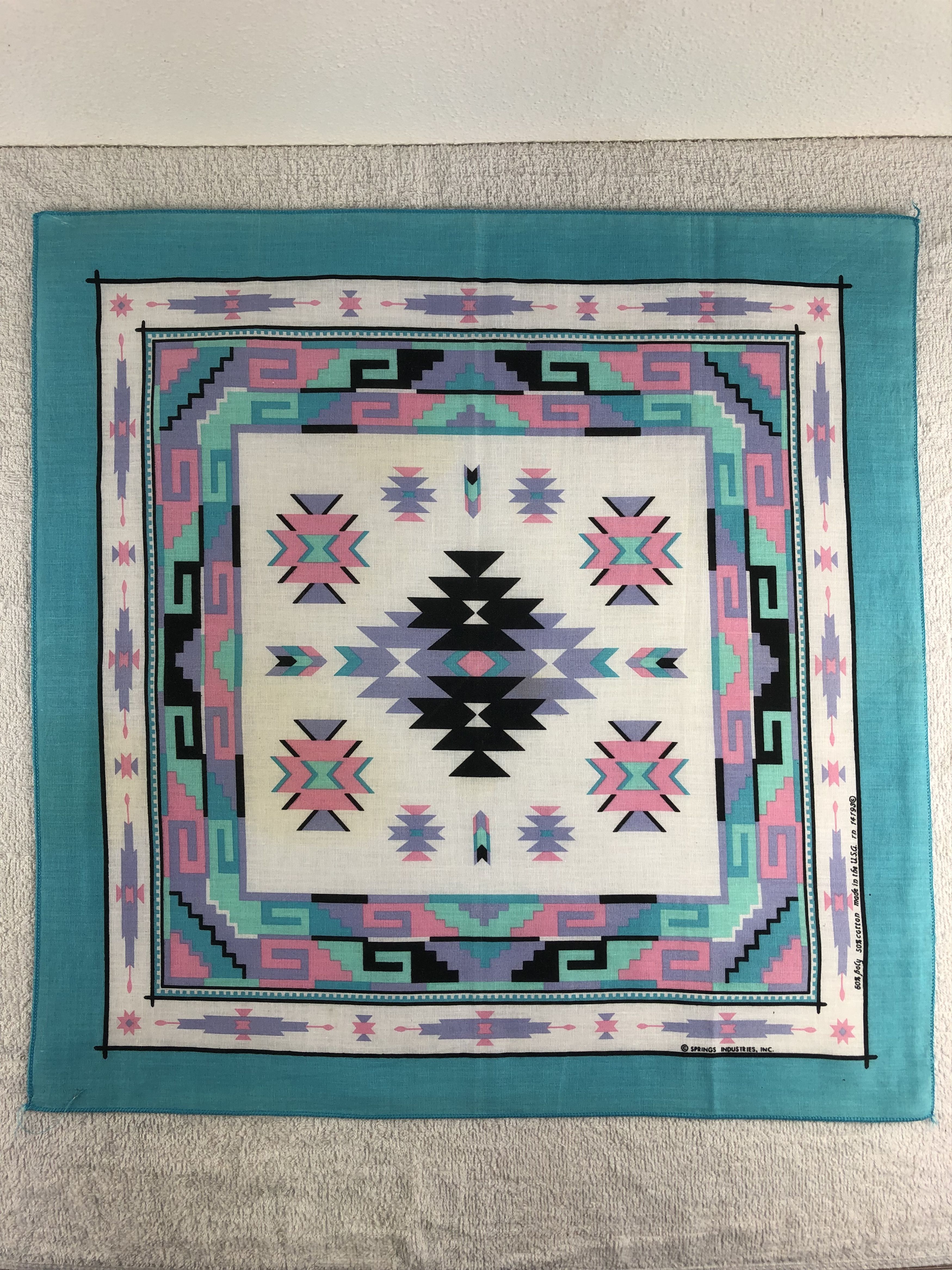 Vintage Paislee Handkerchief / Bandana / Neckerchief C291 Size ONE SIZE - 3 Thumbnail