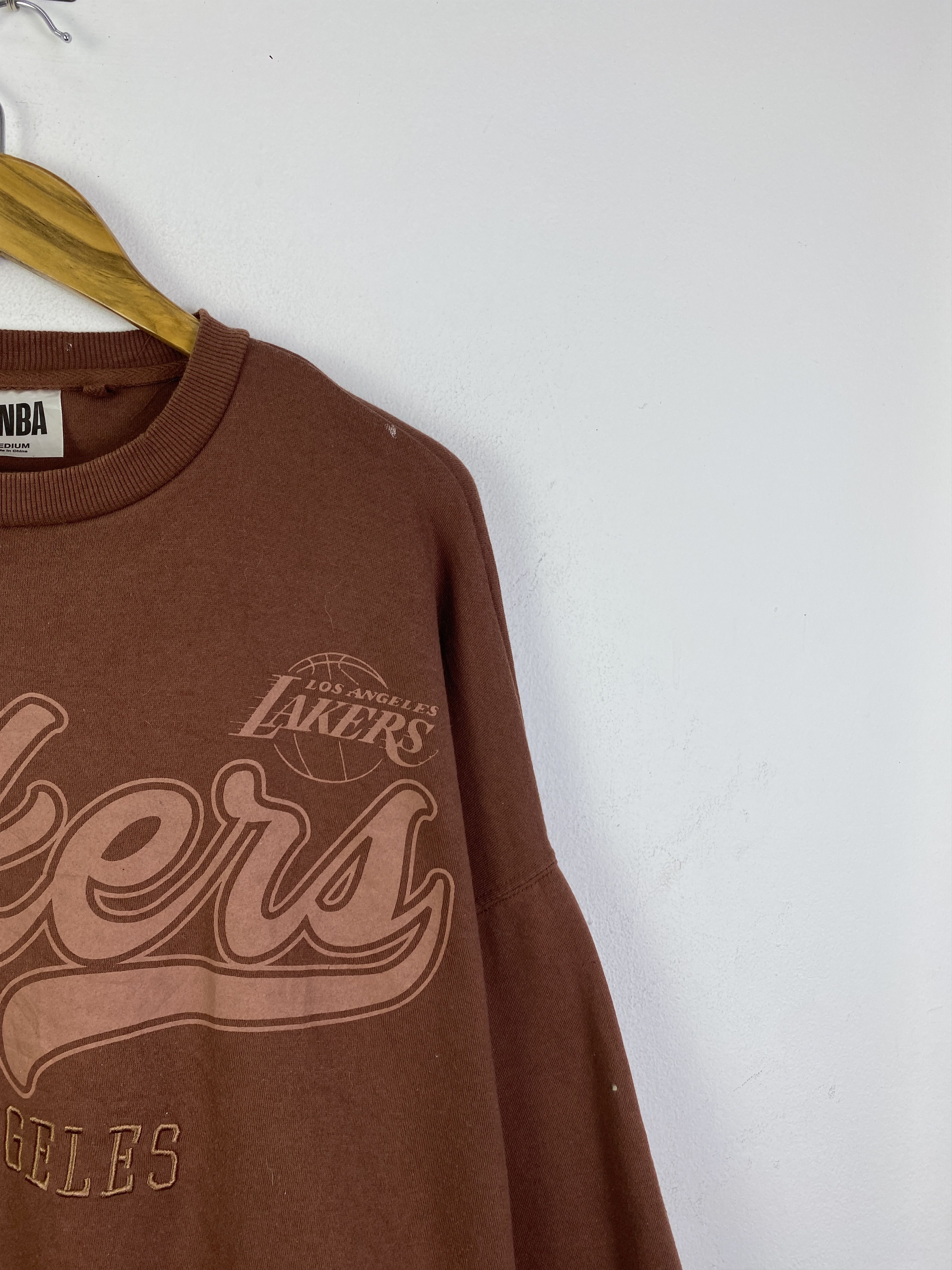 NBA Vintage NBA Lakers Spell Out Crewneck Sweatshirt SH0322 Size US M / EU 48-50 / 2 - 7 Thumbnail