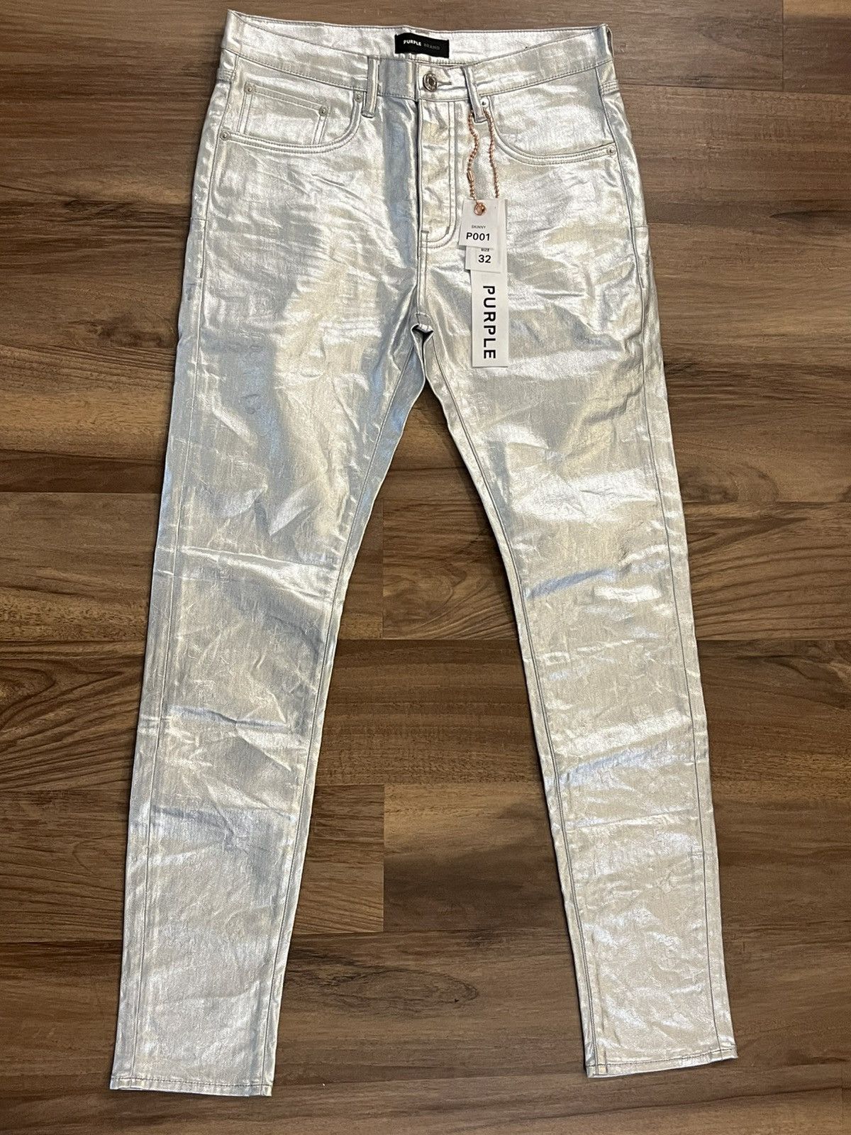 Purple Brand Purple Brand Metallic Monogram size 32 P001mmgs124 brand new Size US 32 / EU 48 - 1 Thumbnail