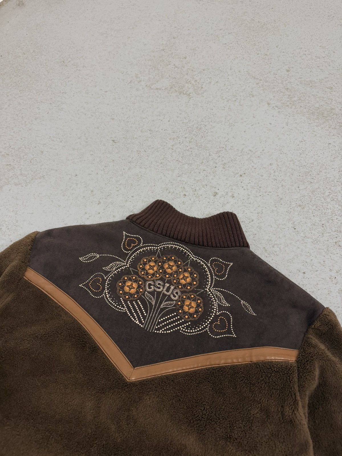 GSUS Sindustries Gsus Sindustries Teddy Suede Back Logo Bomber Size M / US 6-8 / IT 42-44 - 16 Thumbnail