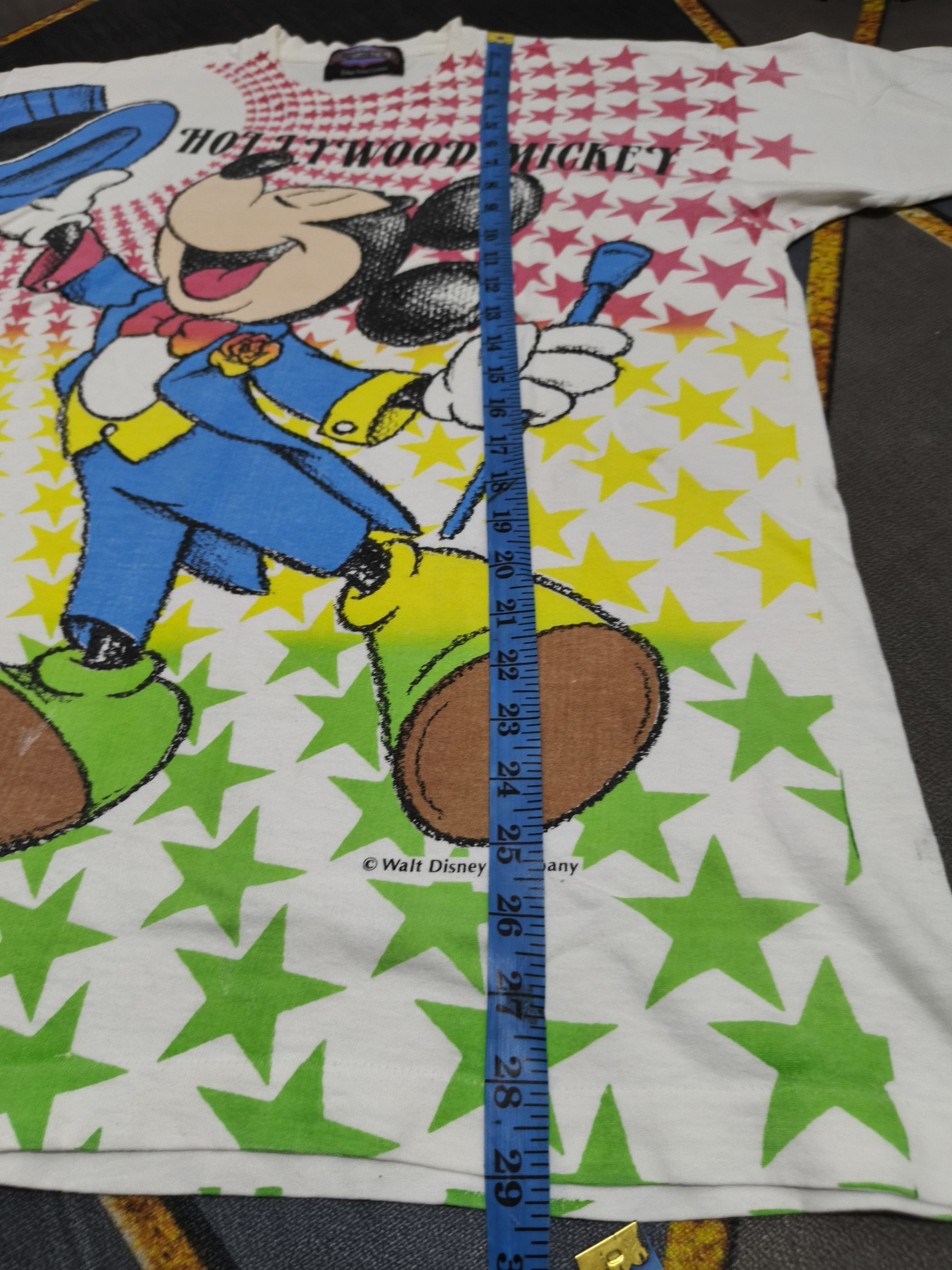 Disney Vintage 90s Disney “Hollywood Mickey” All Over Print T-Shirt Size US XL / EU 56 / 4 - 11 Thumbnail
