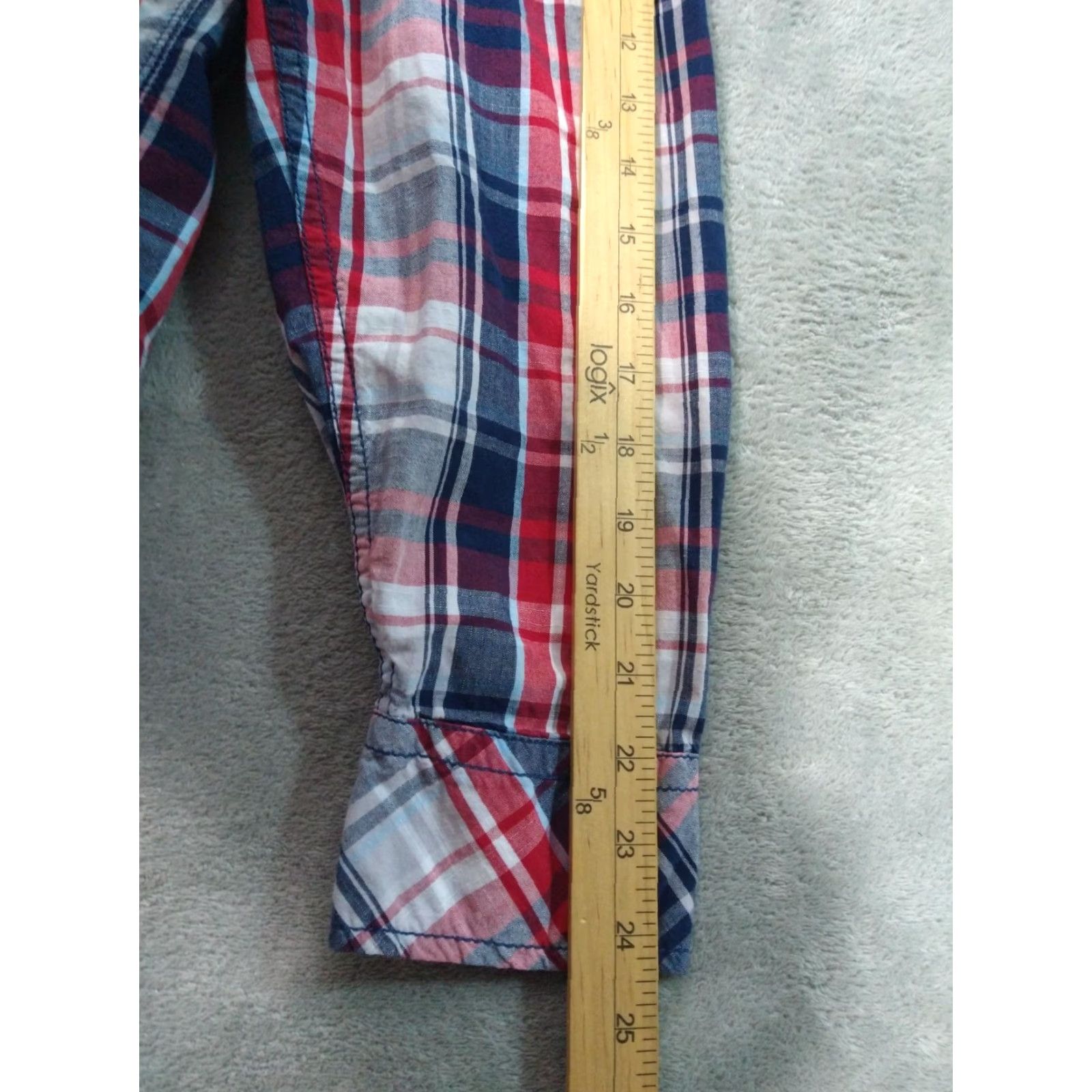 Vintage BKE Buckle Shirt Mens Large Red Plaid Button Up Long Sleeve Relaxed Fit Western Size US L / EU 52-54 / 3 - 6 Thumbnail