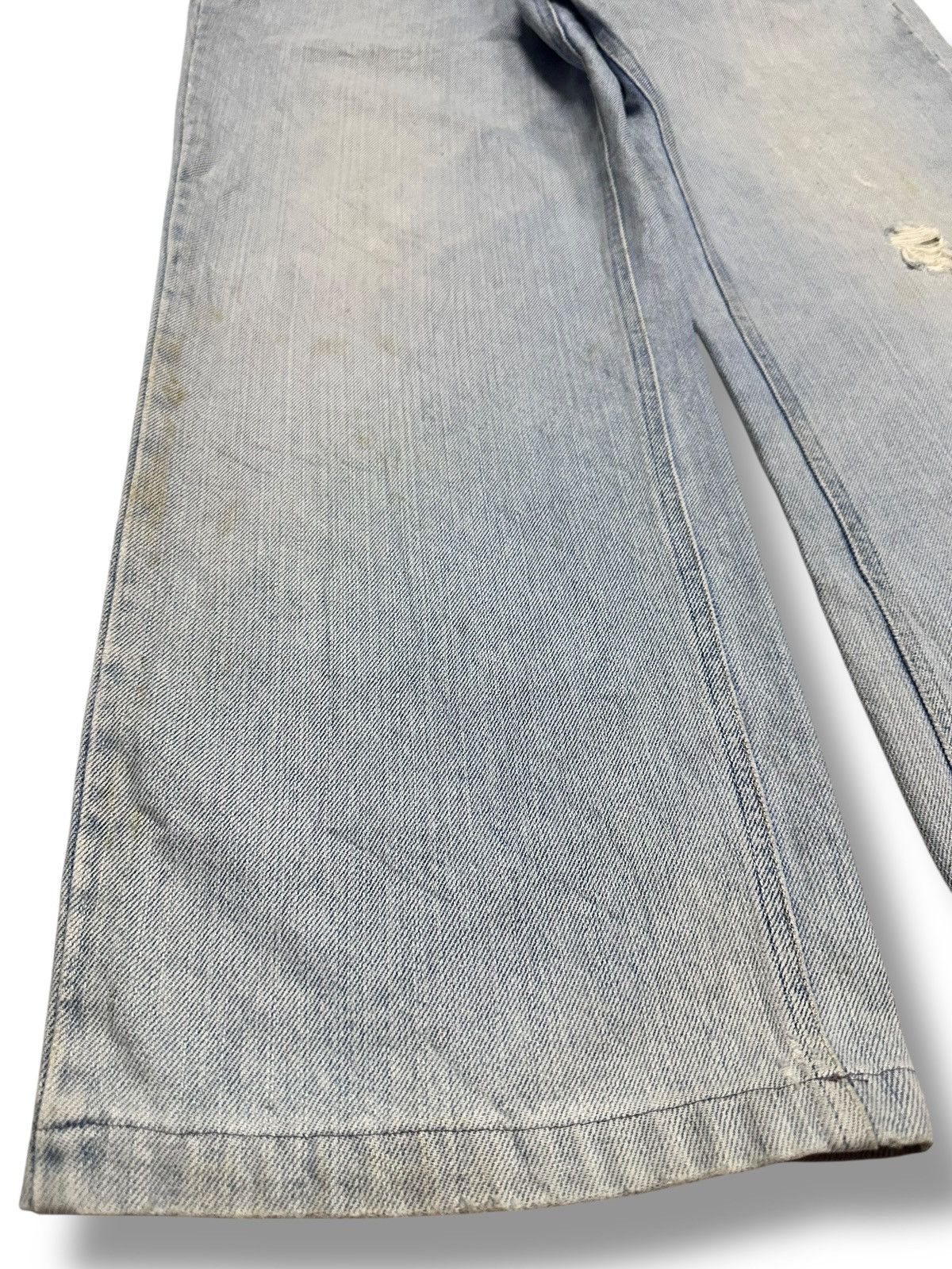 Japanese Brand Wood Duck Vintage Baggy Loose Jean With Distressed and Faded Size US 34 / EU 50 - 11 Thumbnail