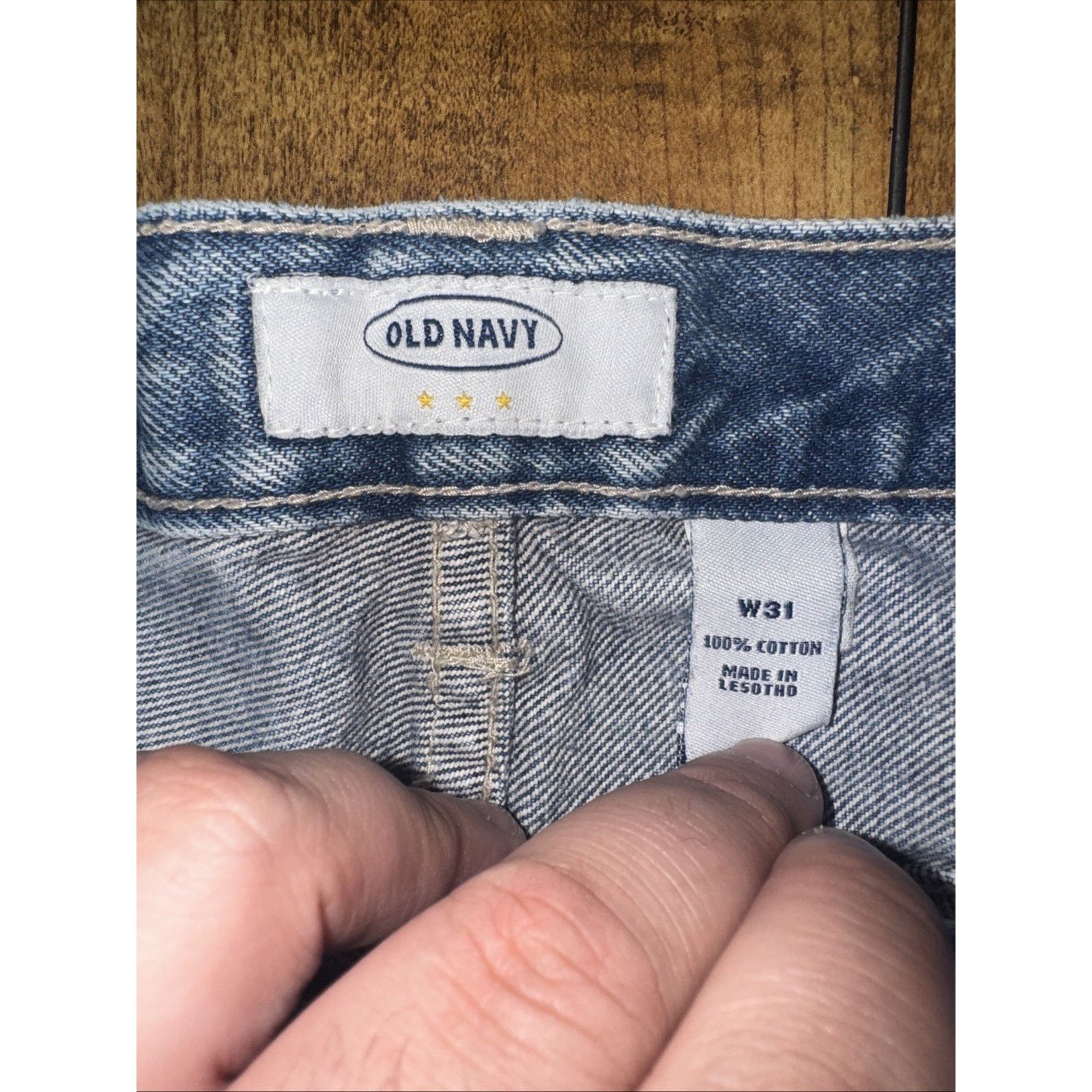 Old Navy × Vintage Vintage Old Navy Carpenter Denim Shorts Blue 31 Y2K Skater Size US 31 - 4 Thumbnail