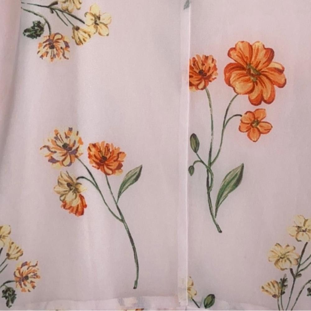 Designer Who What Wear I Floral Midi Dress Size Small Size S / US 4 / IT 40 - 6 Thumbnail