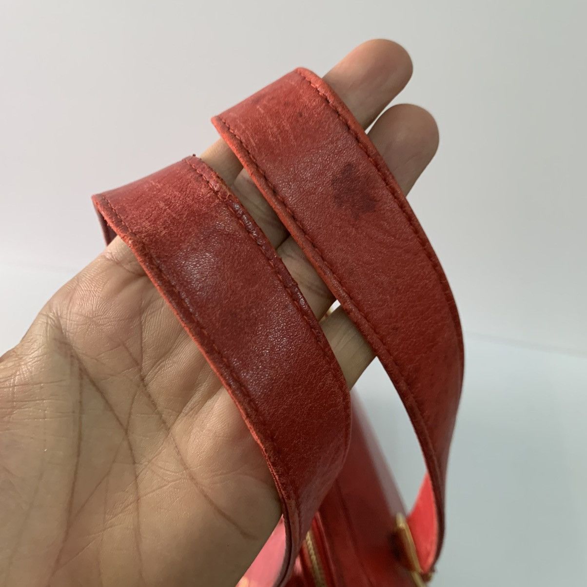 Versace Gianni Versace Red Leather Vintage Rare Handbag Size ONE SIZE - 12 Thumbnail