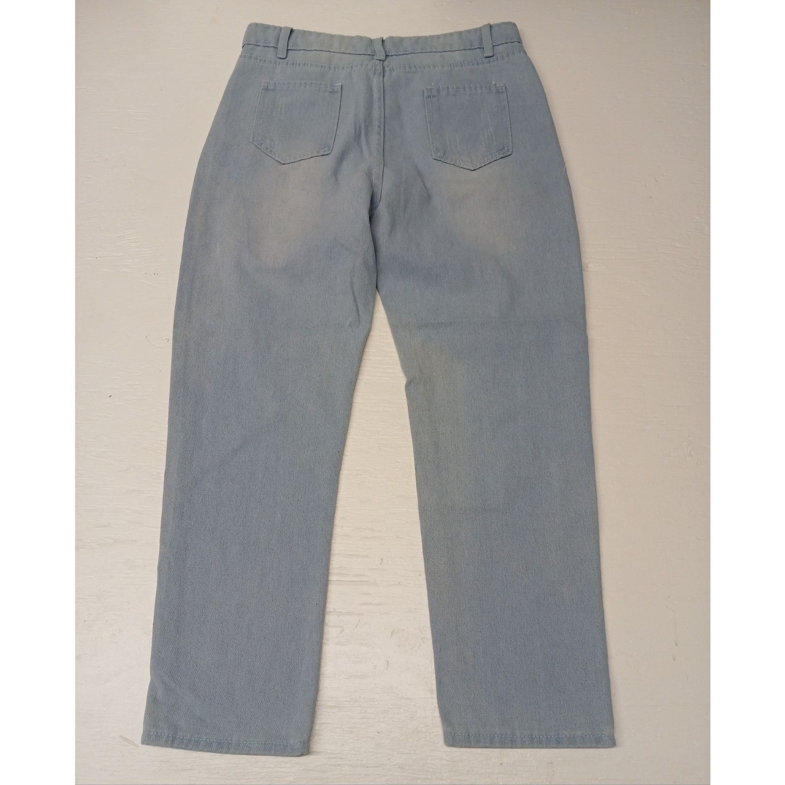 Other Unbranded (XL) Comfort Stretch Women's Light Denim Pants Size 32" / US 10 / IT 46 - 8 Thumbnail