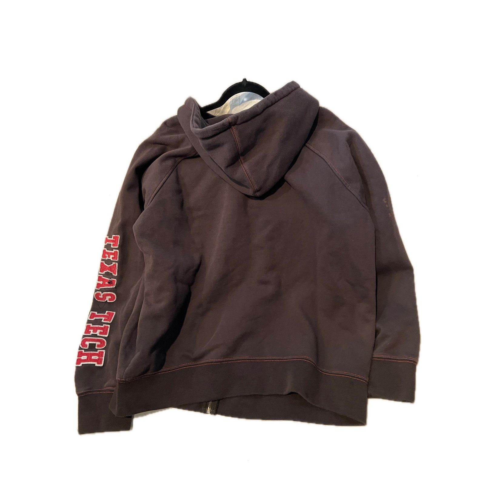 Colosseum Athletics Colosseum Texas Tech Brown Full Zip Heavy Hoodie Mens Large Size US XXL / EU 58 / 5 - 2 Thumbnail