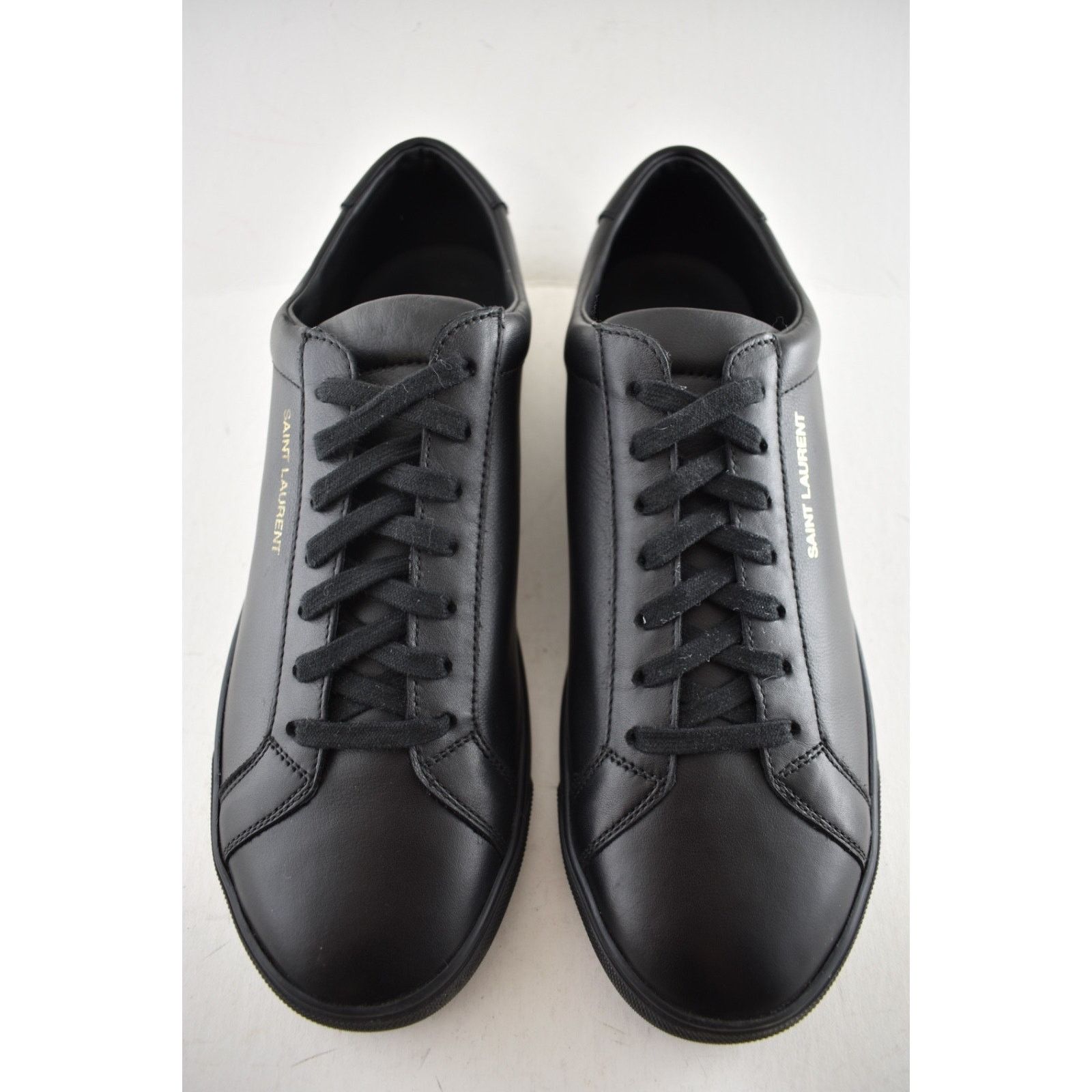 Yves Saint Laurent Saint Laurent Andy Black Leather Low Top Sneaker 44 (US 11) Size US 11 / EU 44 - 7 Thumbnail
