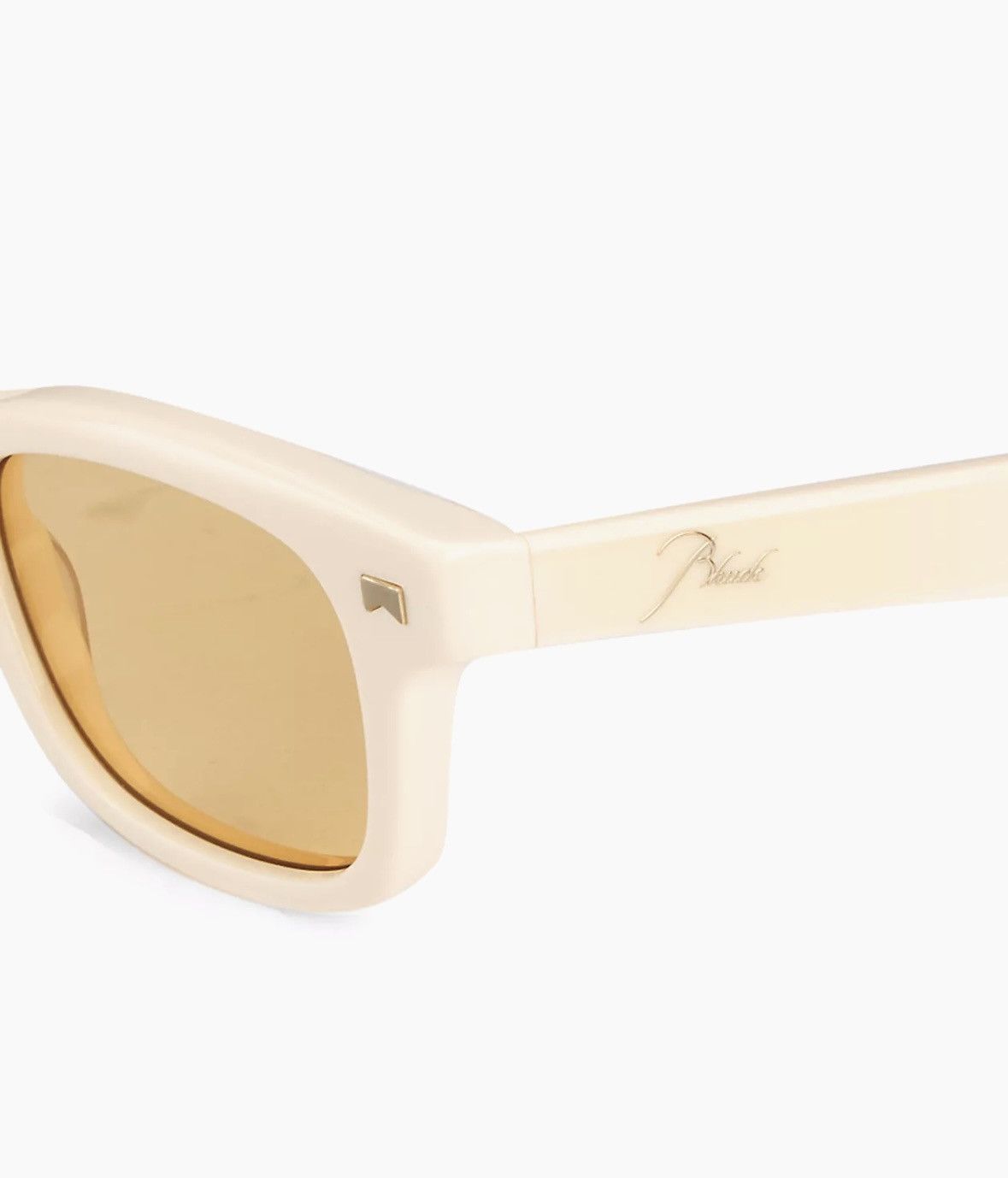 Rhude White & Yellow Sun Ray Sunglasses Size OS Size ONE SIZE - 3 Thumbnail
