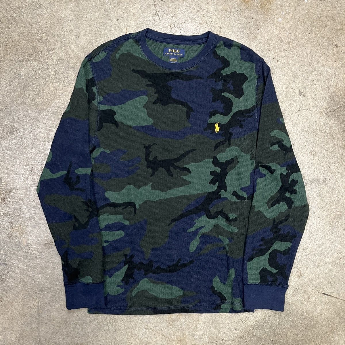 Polo Ralph Lauren Streetwear Vintage Polo Ralph Lauren Thermal Waffle Knit Camo Grailed