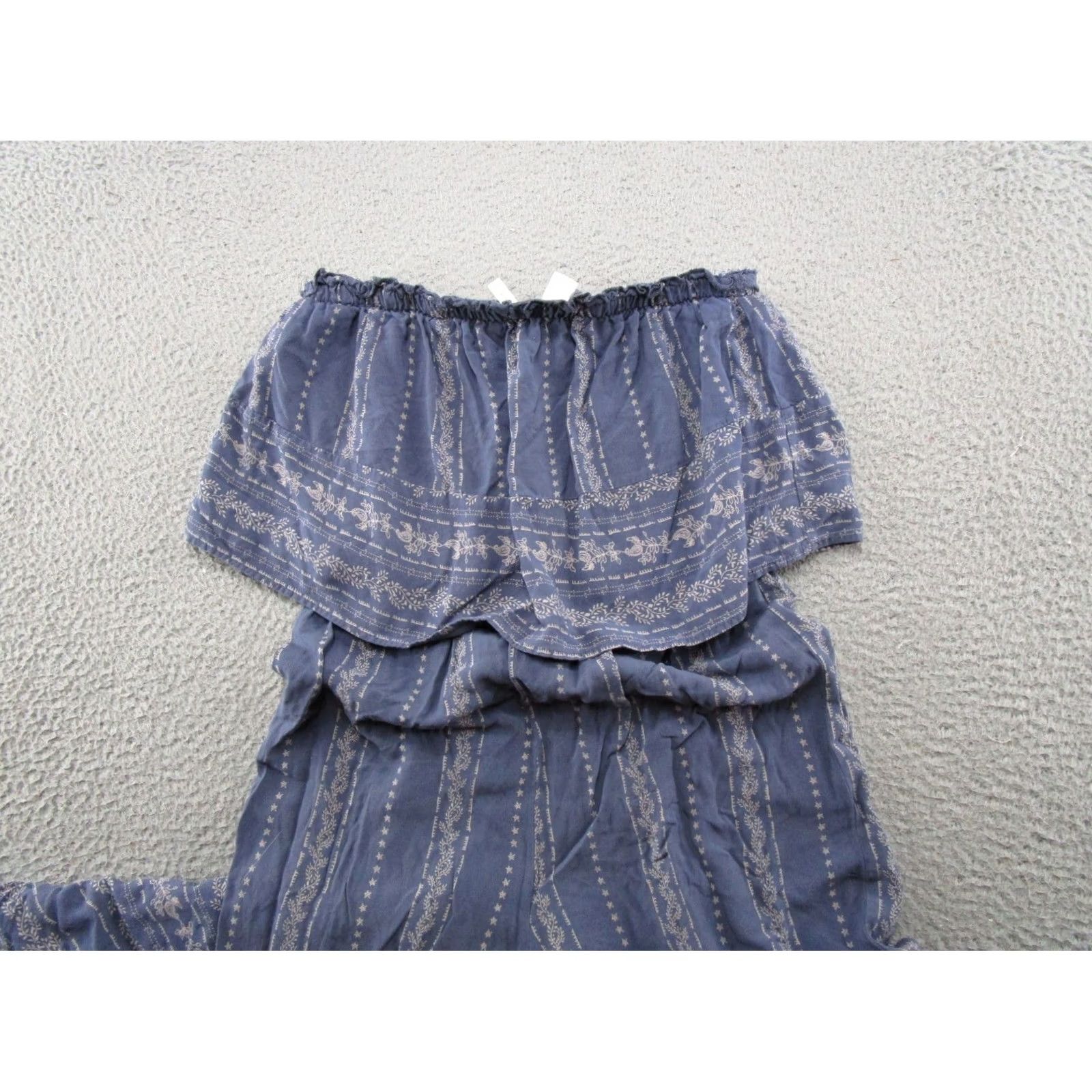 Vintage Japna Romper One-Piece Sleeveless Strapless Wide-Leg Blue M Women’s) Size 32" / US 10 / IT 46 - 2 Thumbnail