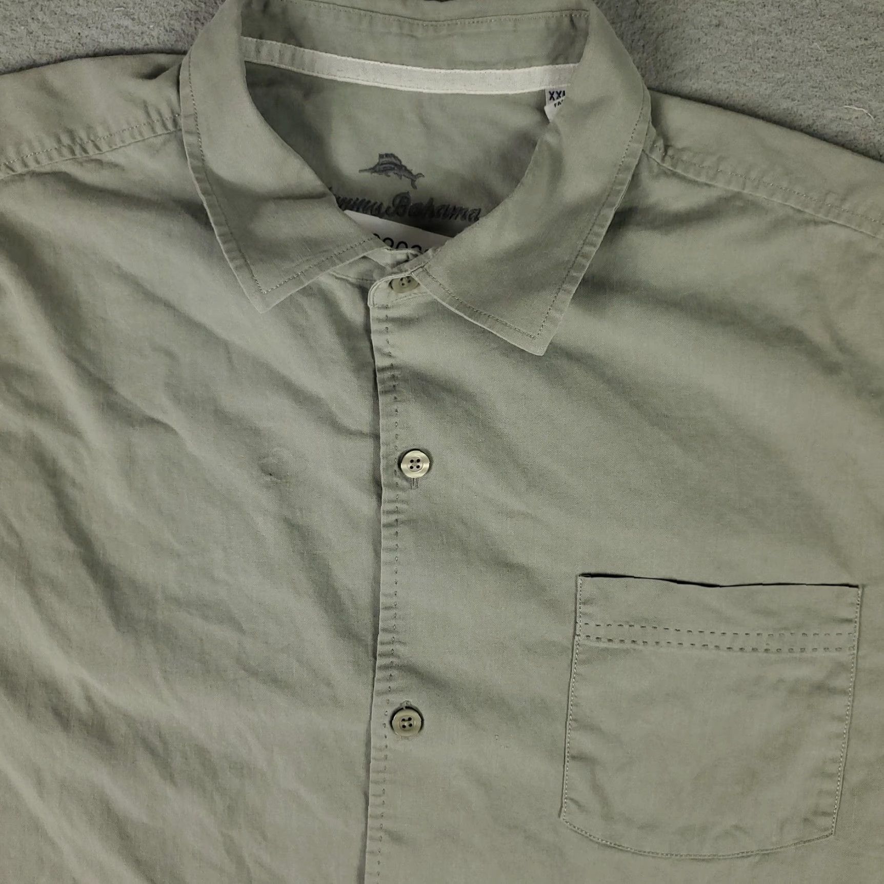 Tommy Bahama Tommy Bahama Shirt Mens 2XL Green Button-Up Silk Blend Short Sleeve Casual Size US XXL / EU 58 / 5 - 2 Thumbnail