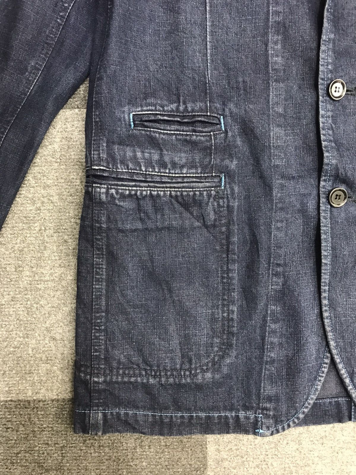 Indigo × Japanese Brand DISMISS Indigo Multipockets Light Cotton Jacket Size US L / EU 52-54 / 3 - 6 Thumbnail
