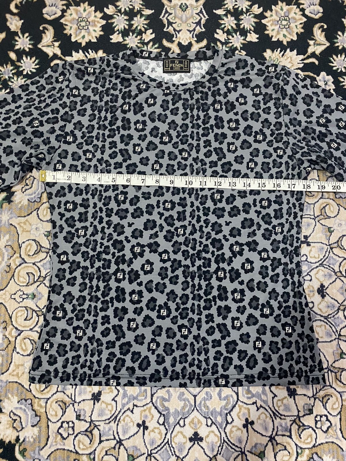 Fendi Vintage Fendi monogram leopard design long sleeves Size M / US 6-8 / IT 42-44 - 8 Thumbnail